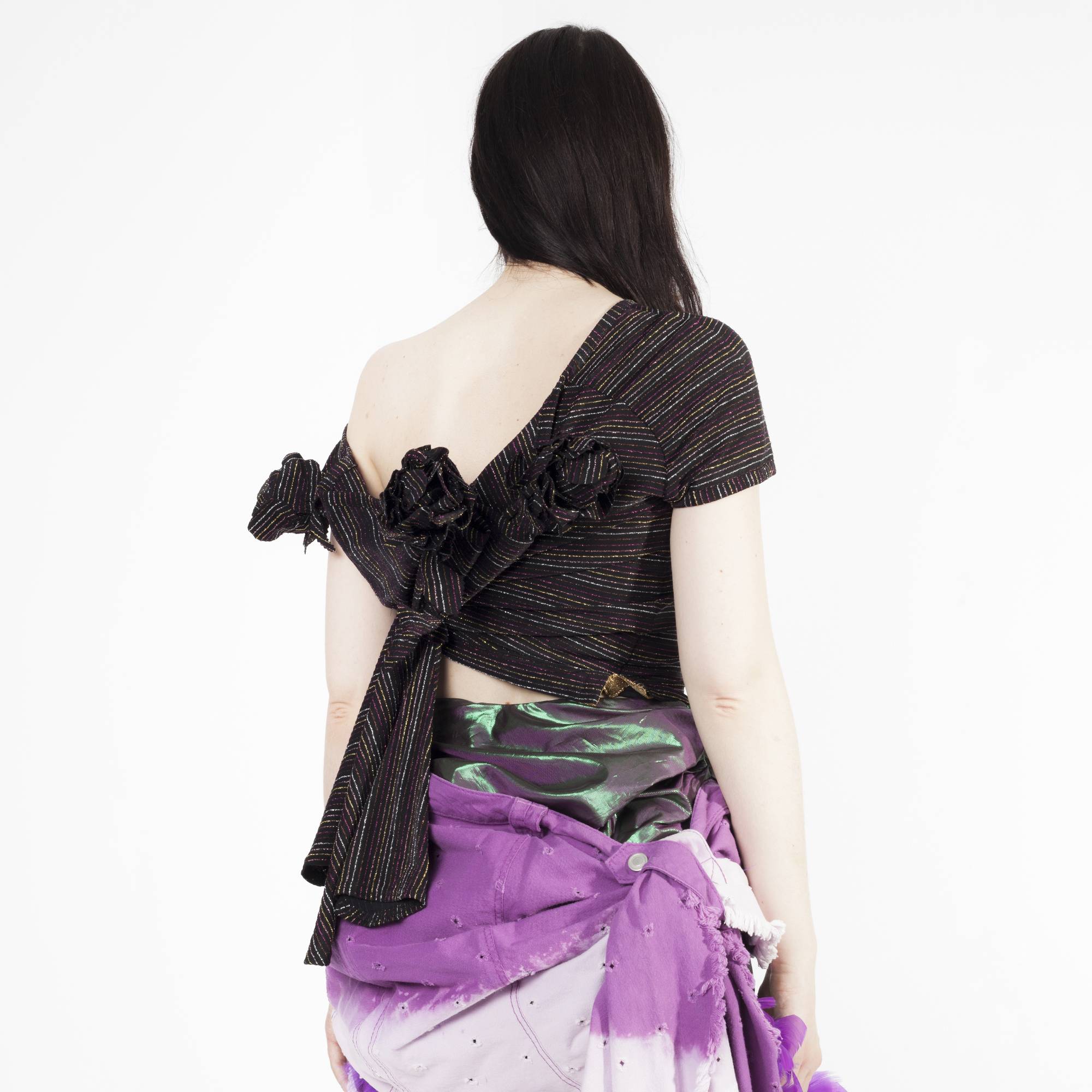 Draped Henley T Shirt 3