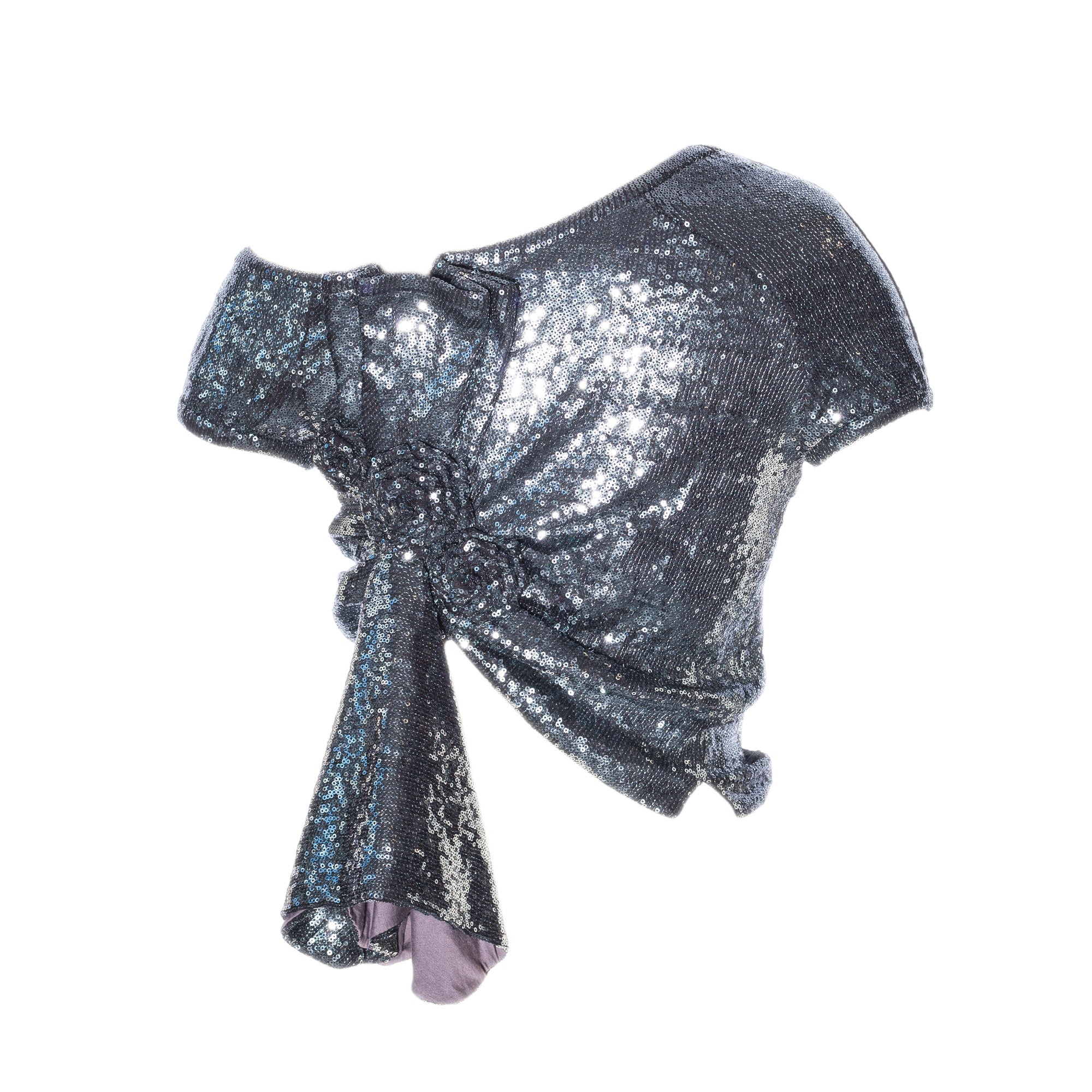 Draped Henley T-shirt 2