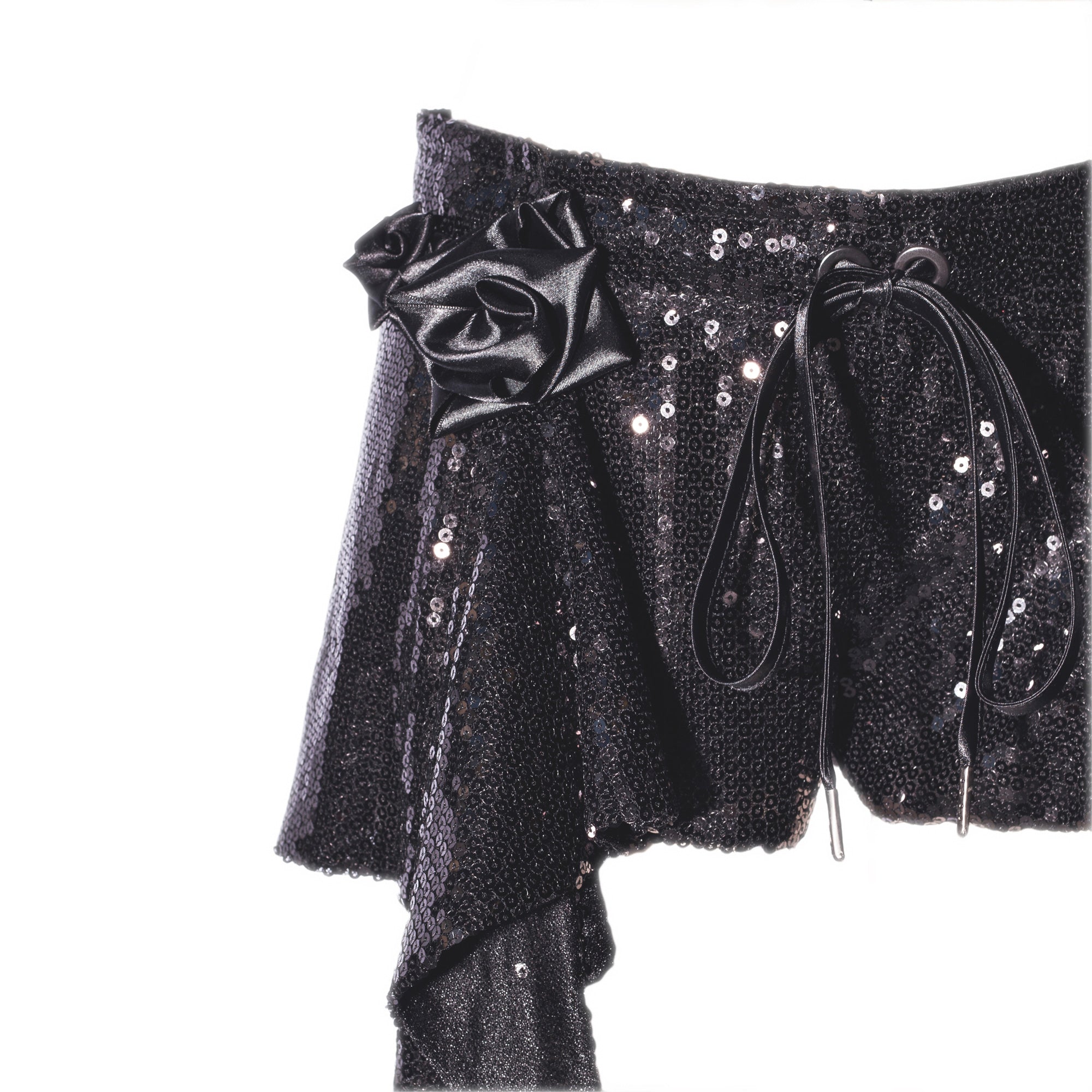Pointed Sequin Shorts