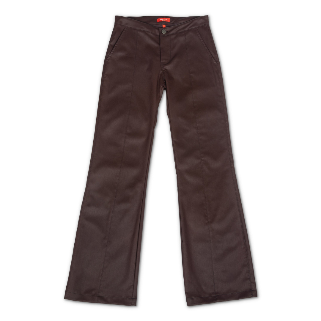 Waxy Bootcut Pant Burgundy