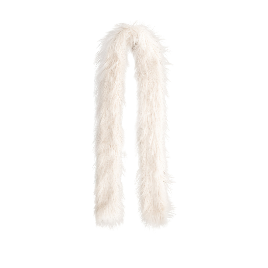 Fur Scarf Cream Yak