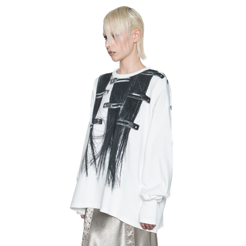 Borrowed Hair Printed Sweater