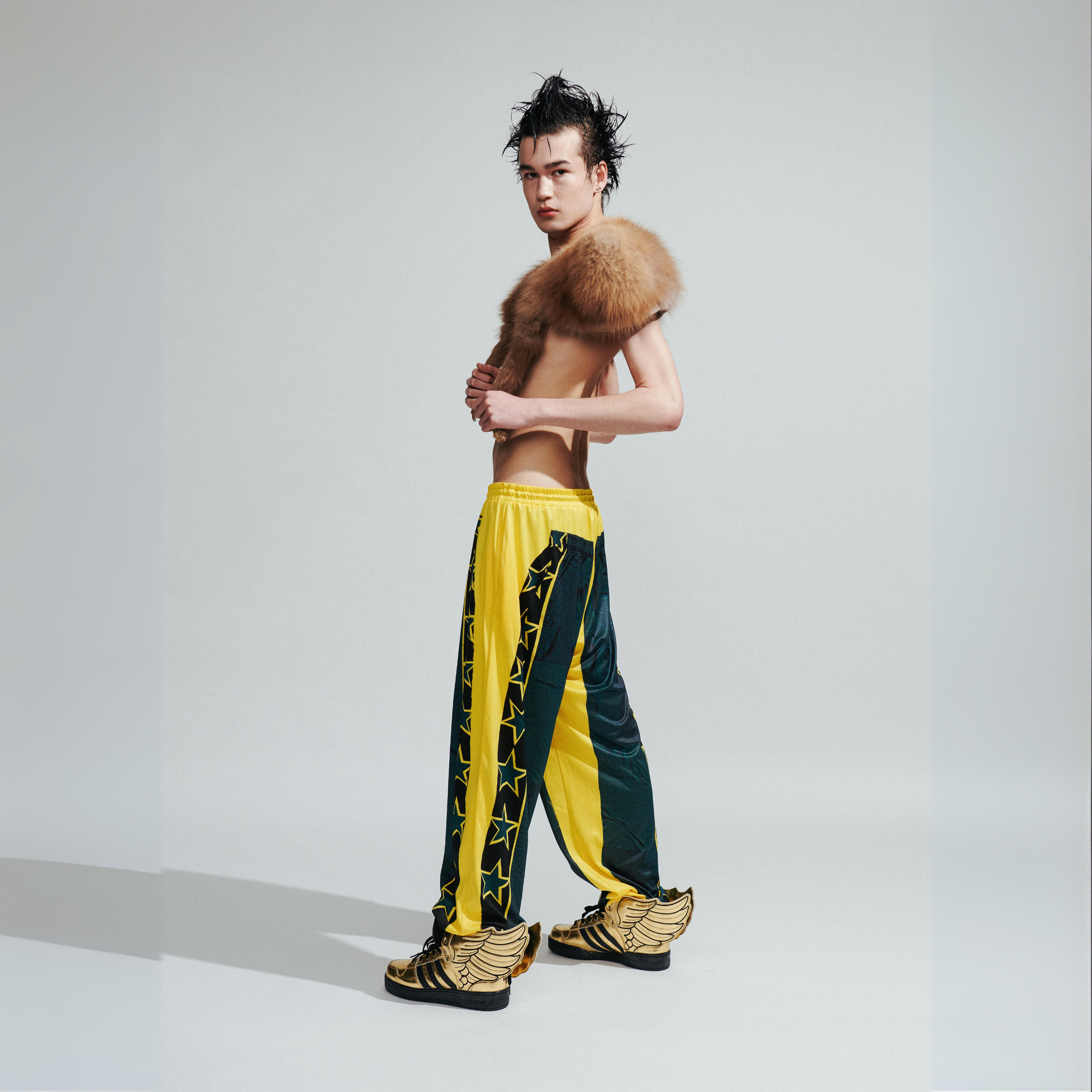 The Star Tracksuit Pants in Yellow