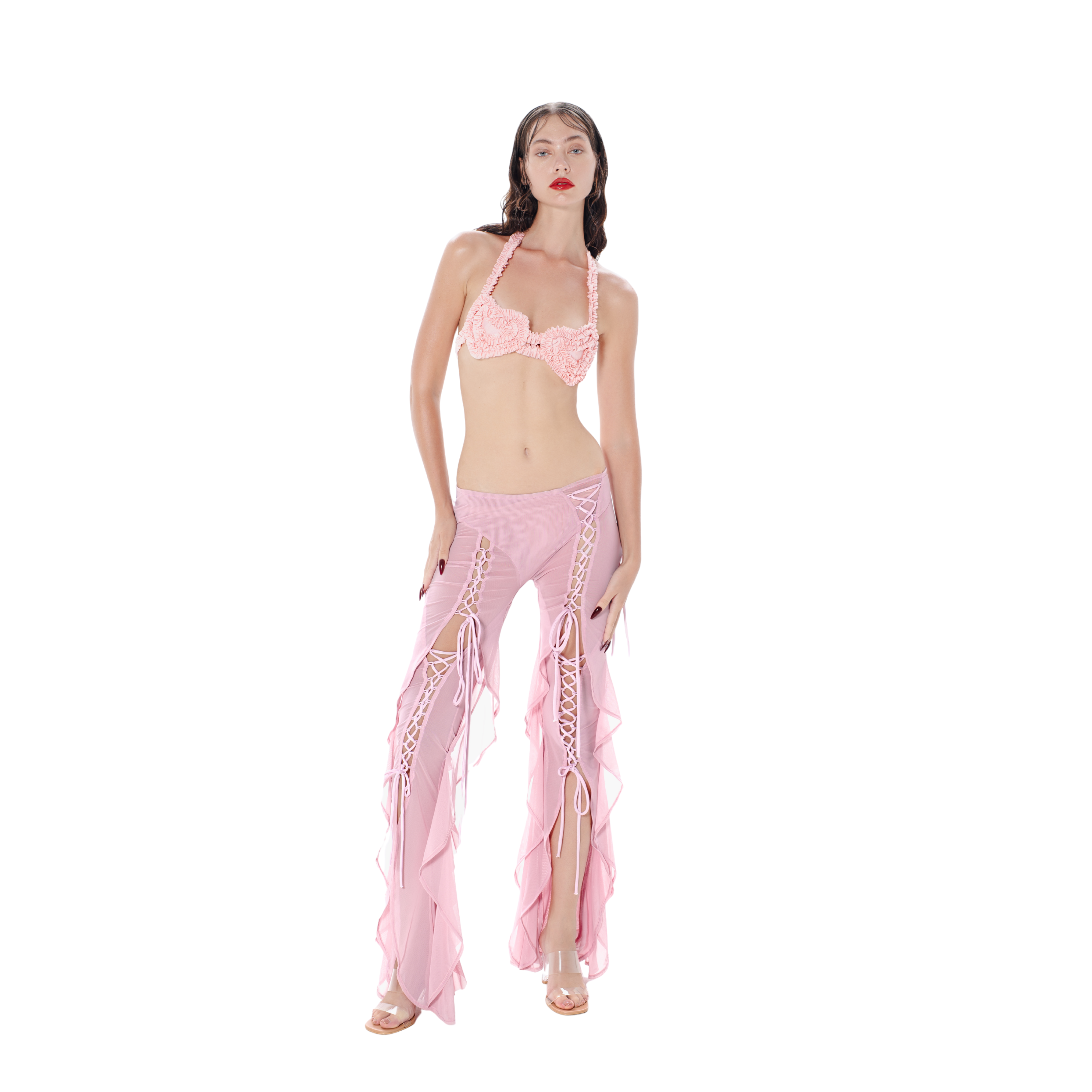 Meta Angel Pants in Bubblegum