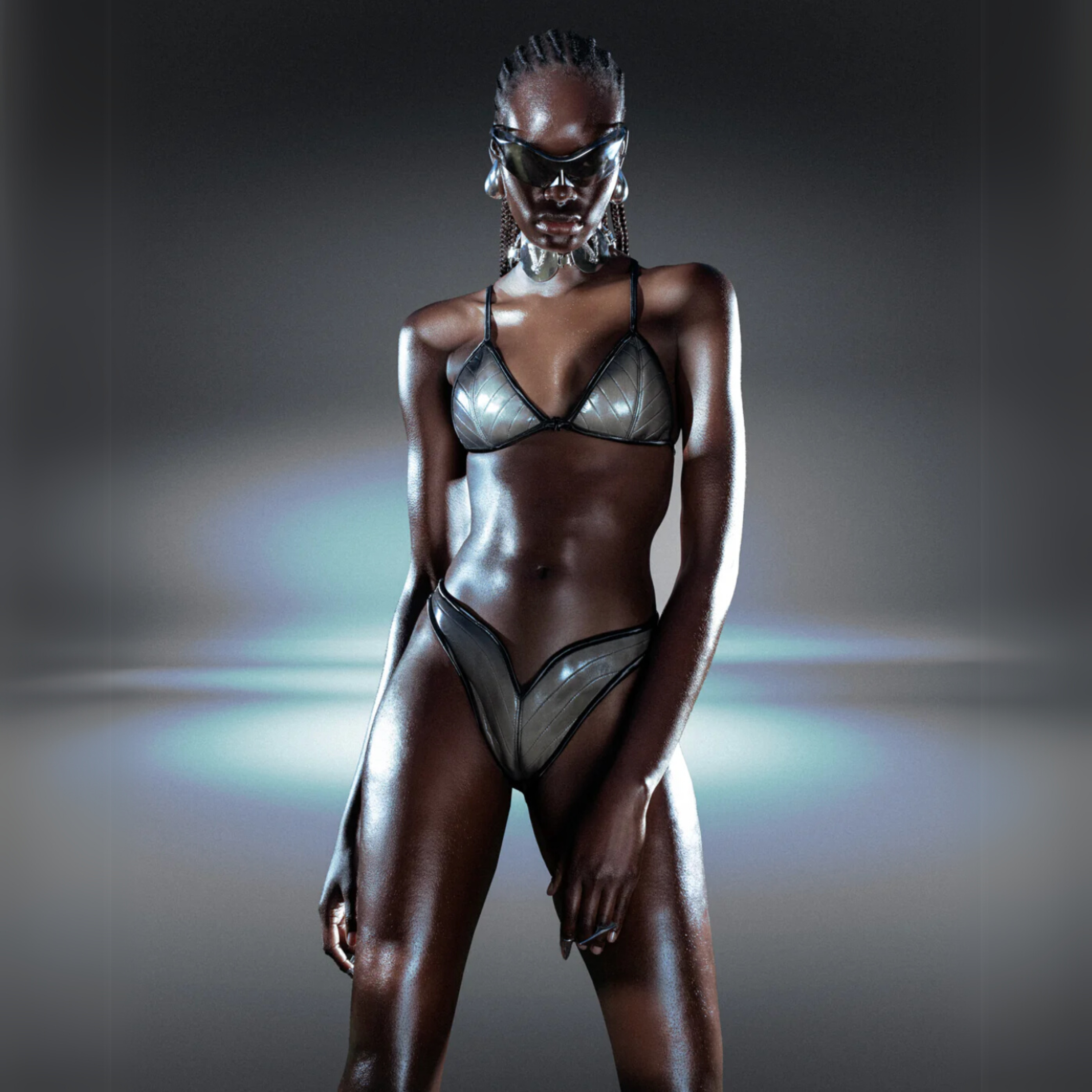 루미너스 리퀴드 퀼팅 비키니