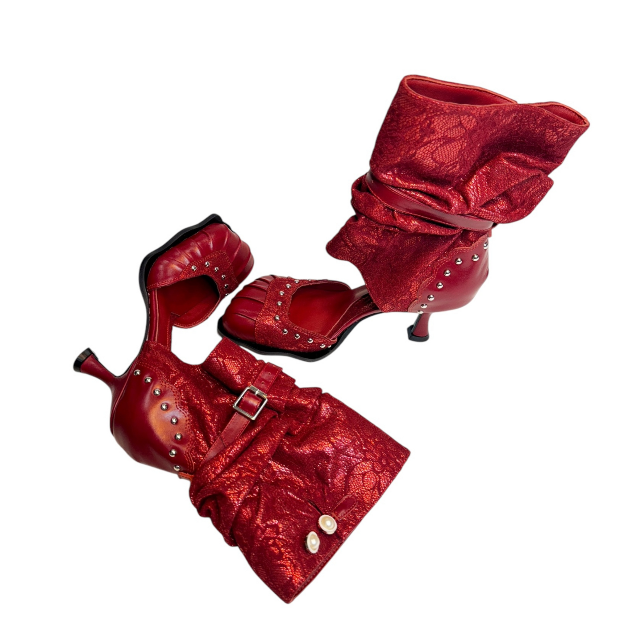 Red Cowboy 4 Toes Pump