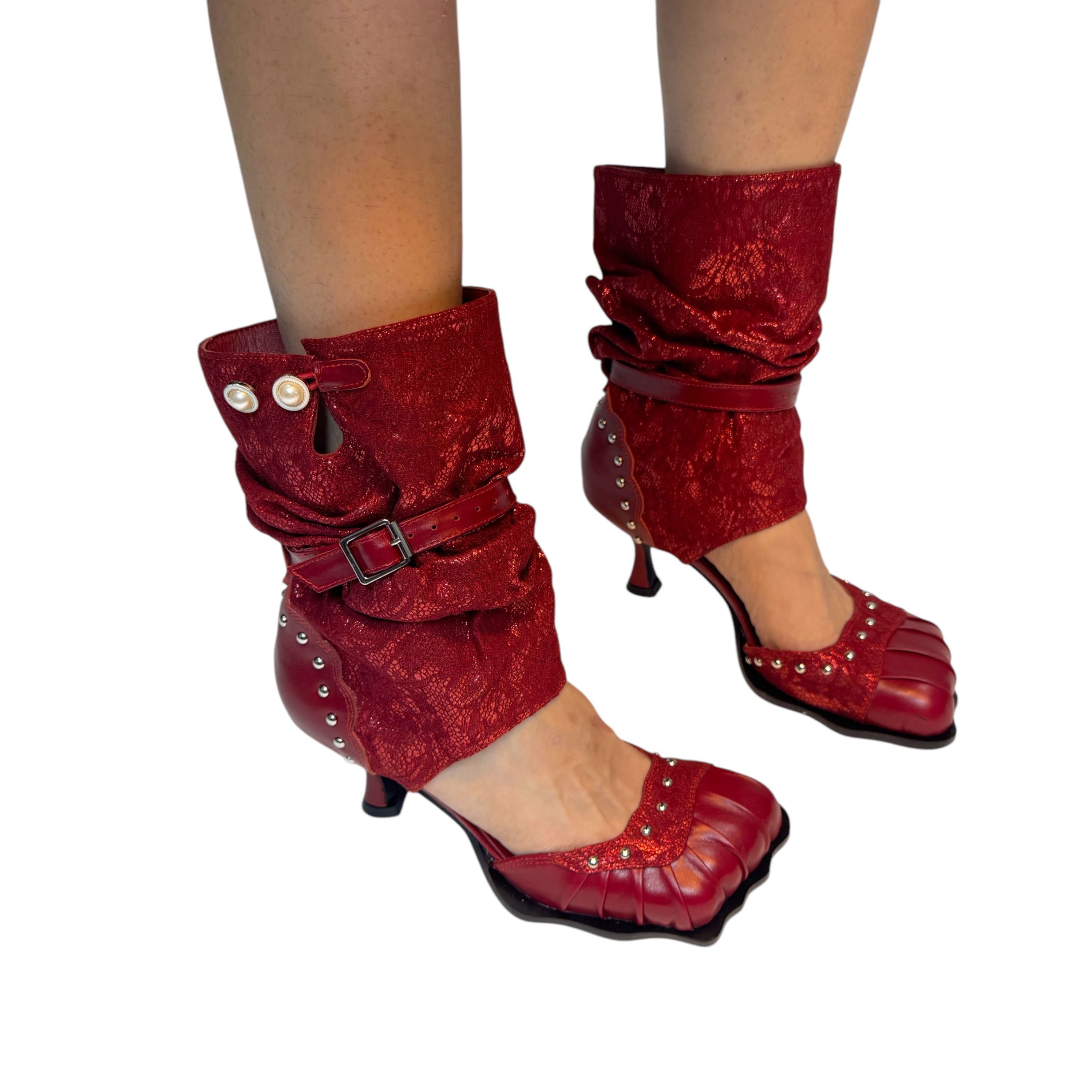 Red Cowboy 4 Toes Pump