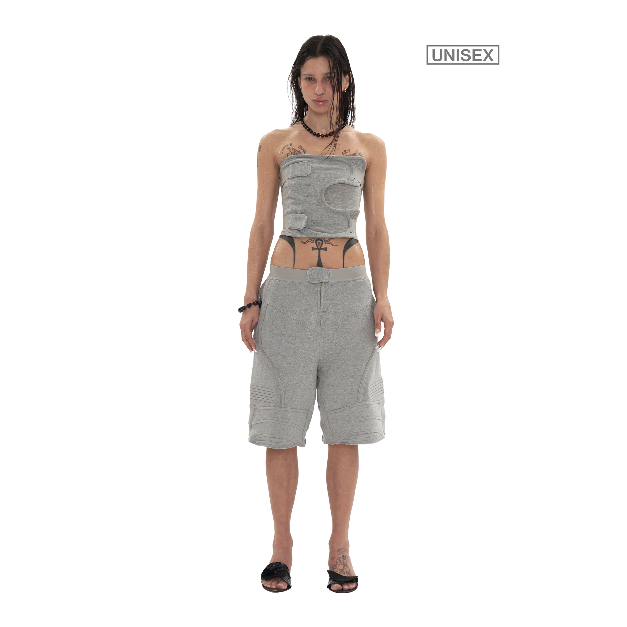 Biker Banding Sweat Shorts