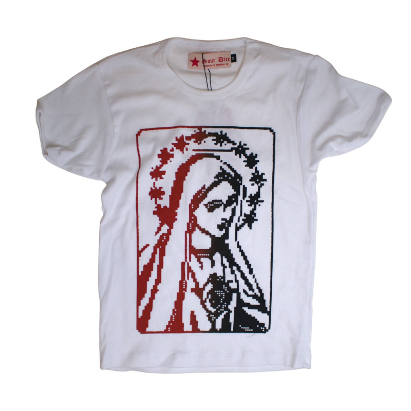 Mother Mary Screenprinted Baby Tee