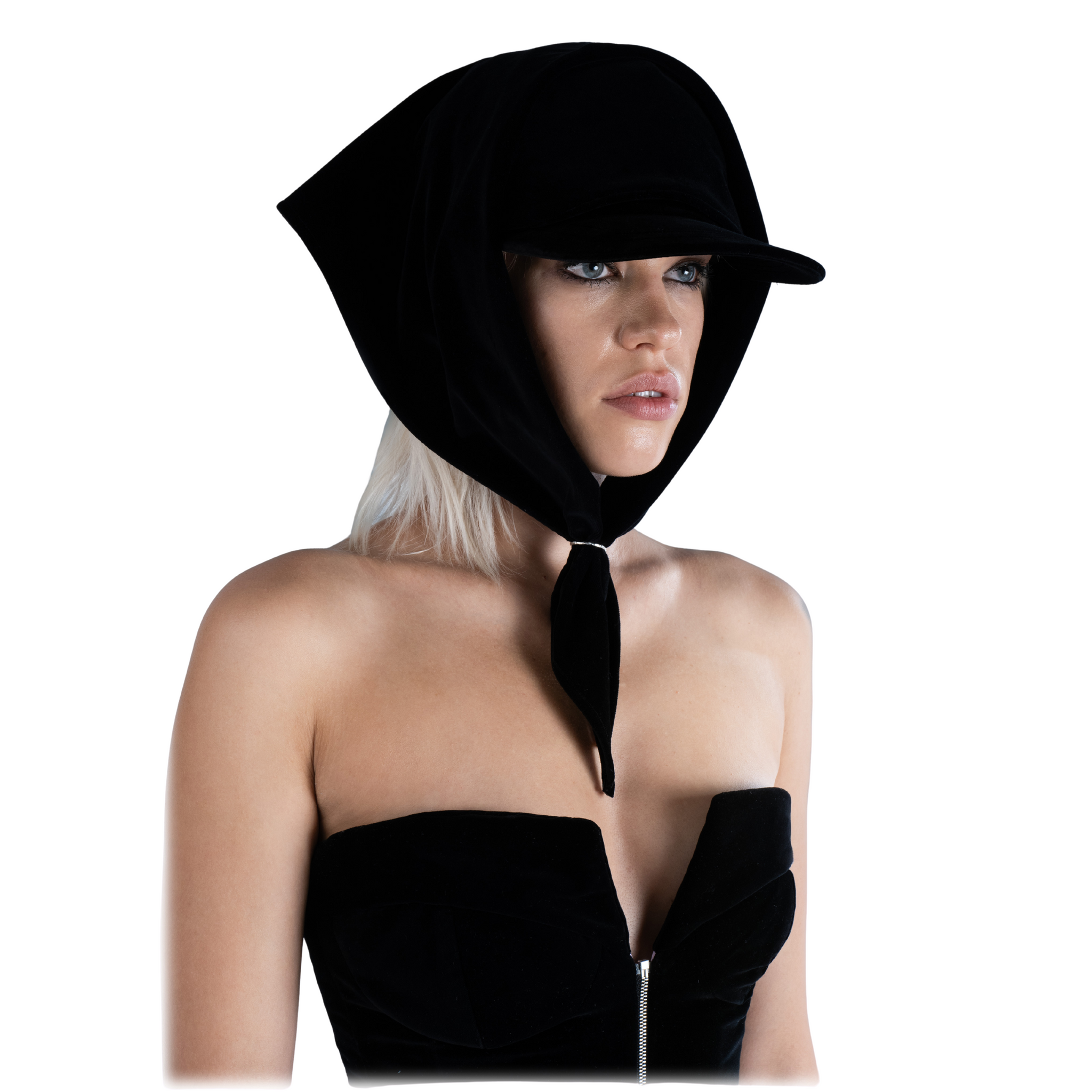 Detachable Scarf Velvet Cap