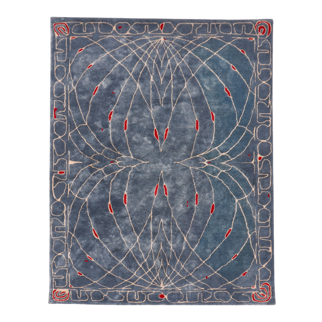 Moth rug in Bamboo Silk