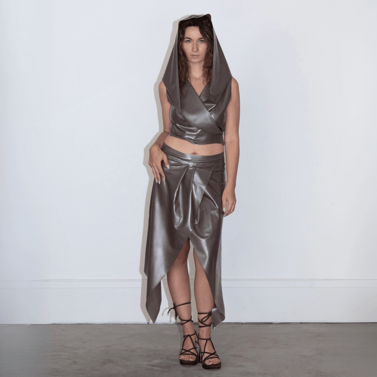 Flowing Skirt in Silver