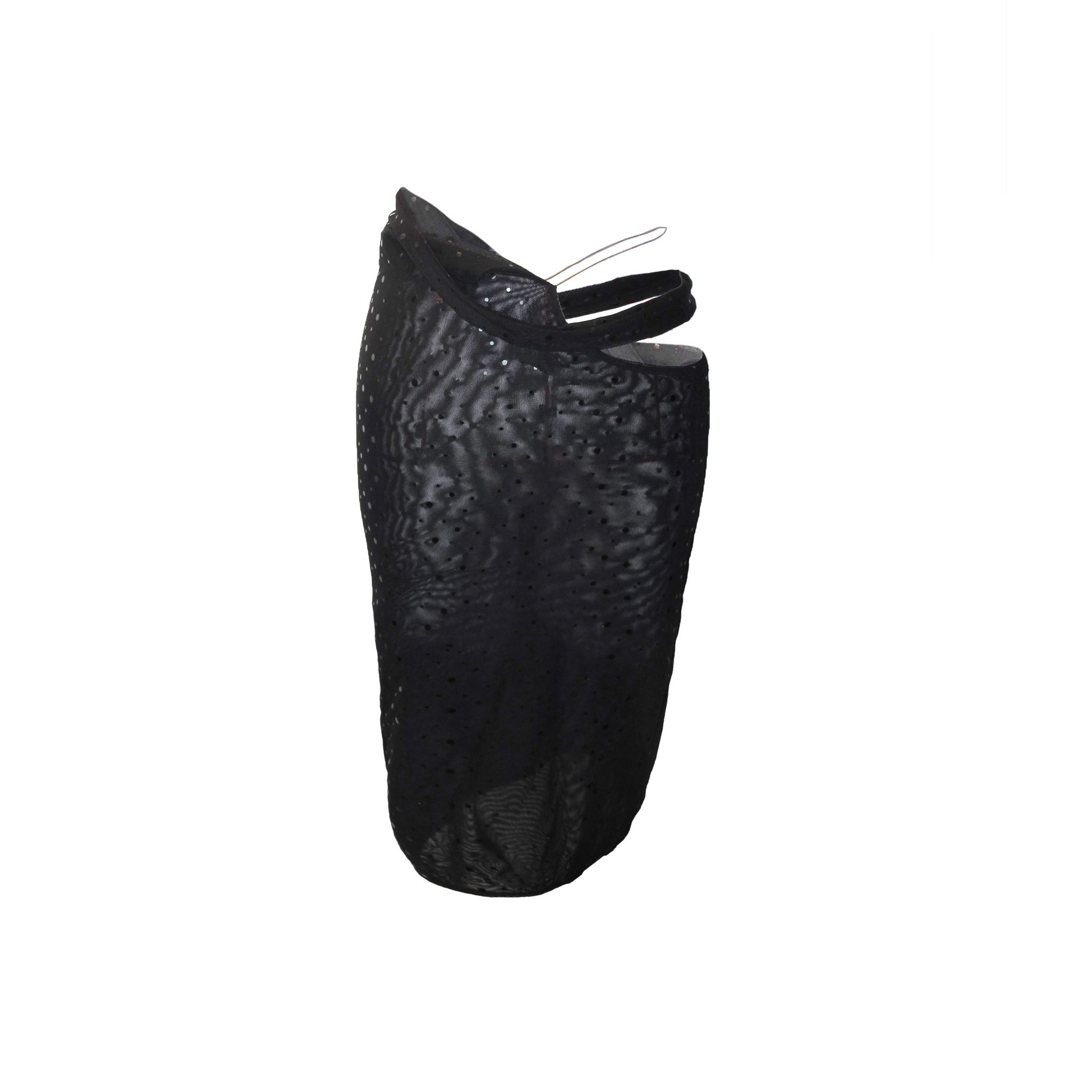 Black Sequin Delicate Strap Skirt