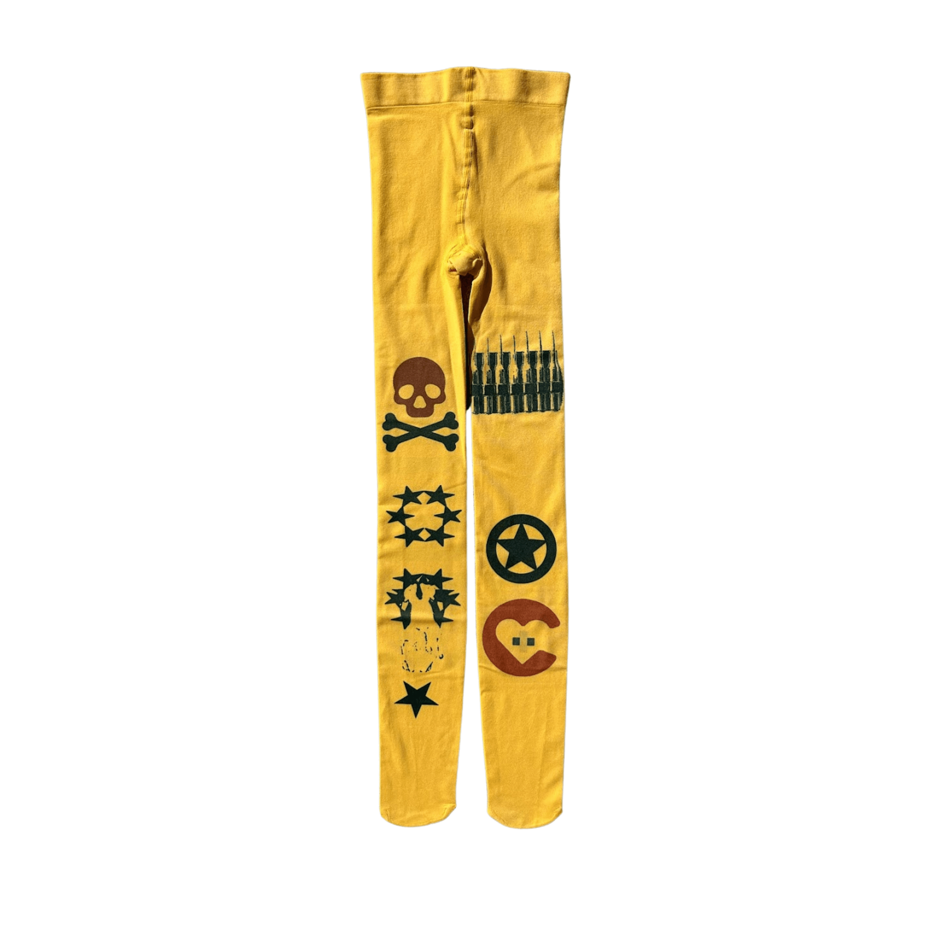 Yellow Sacred Skin Tights in Bloodied