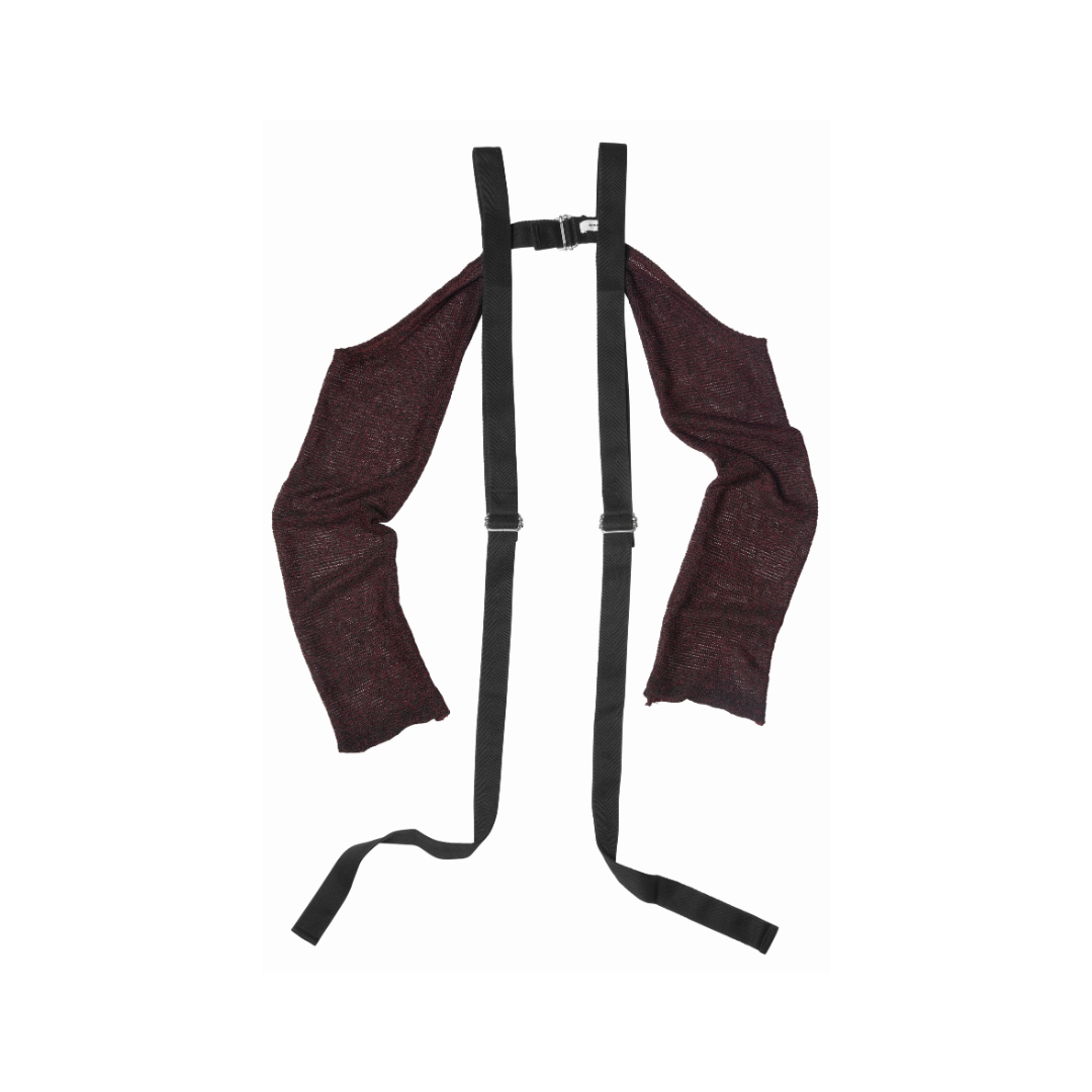 Burgundy Knit Sleeve Harness