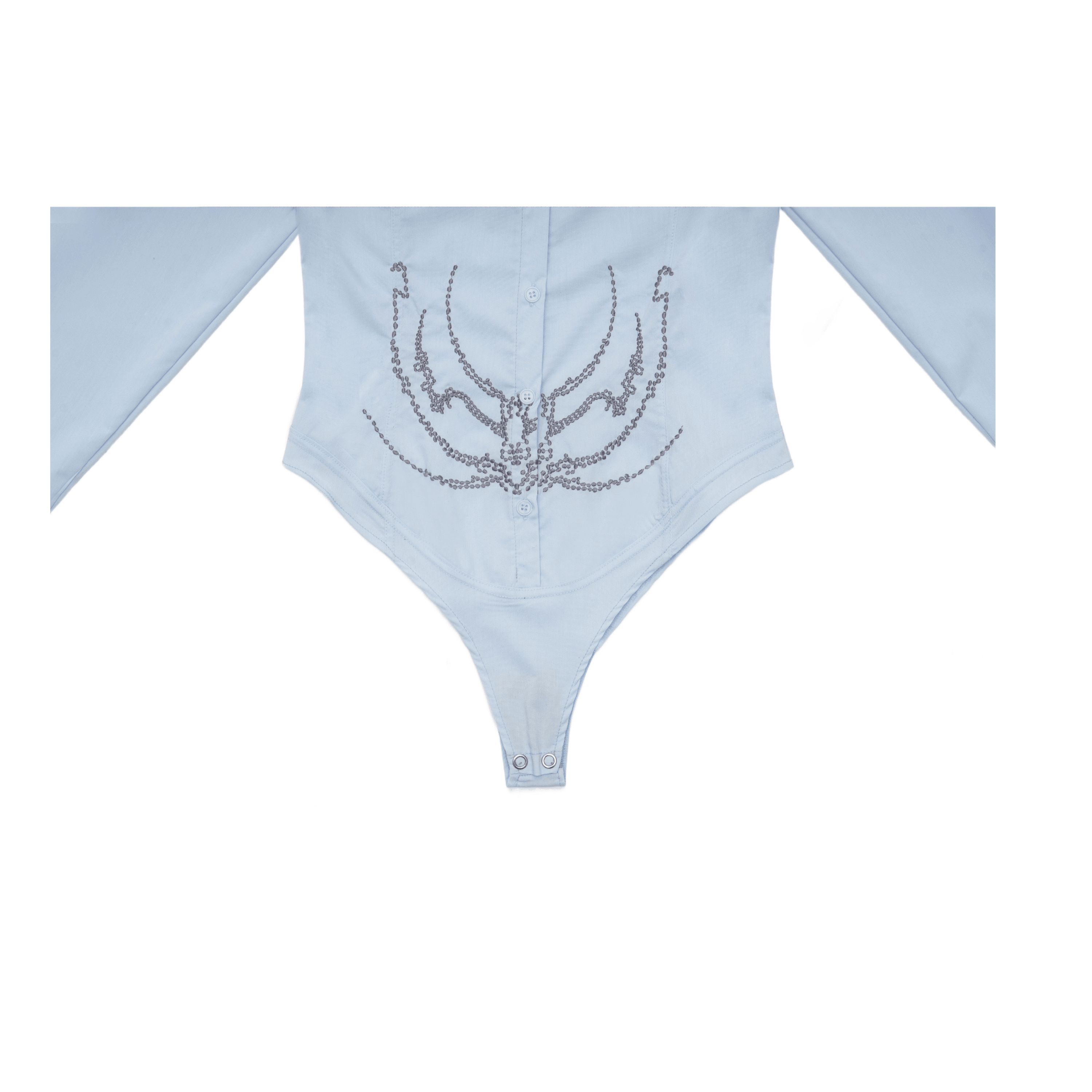 Embroidered Office Bodysuit