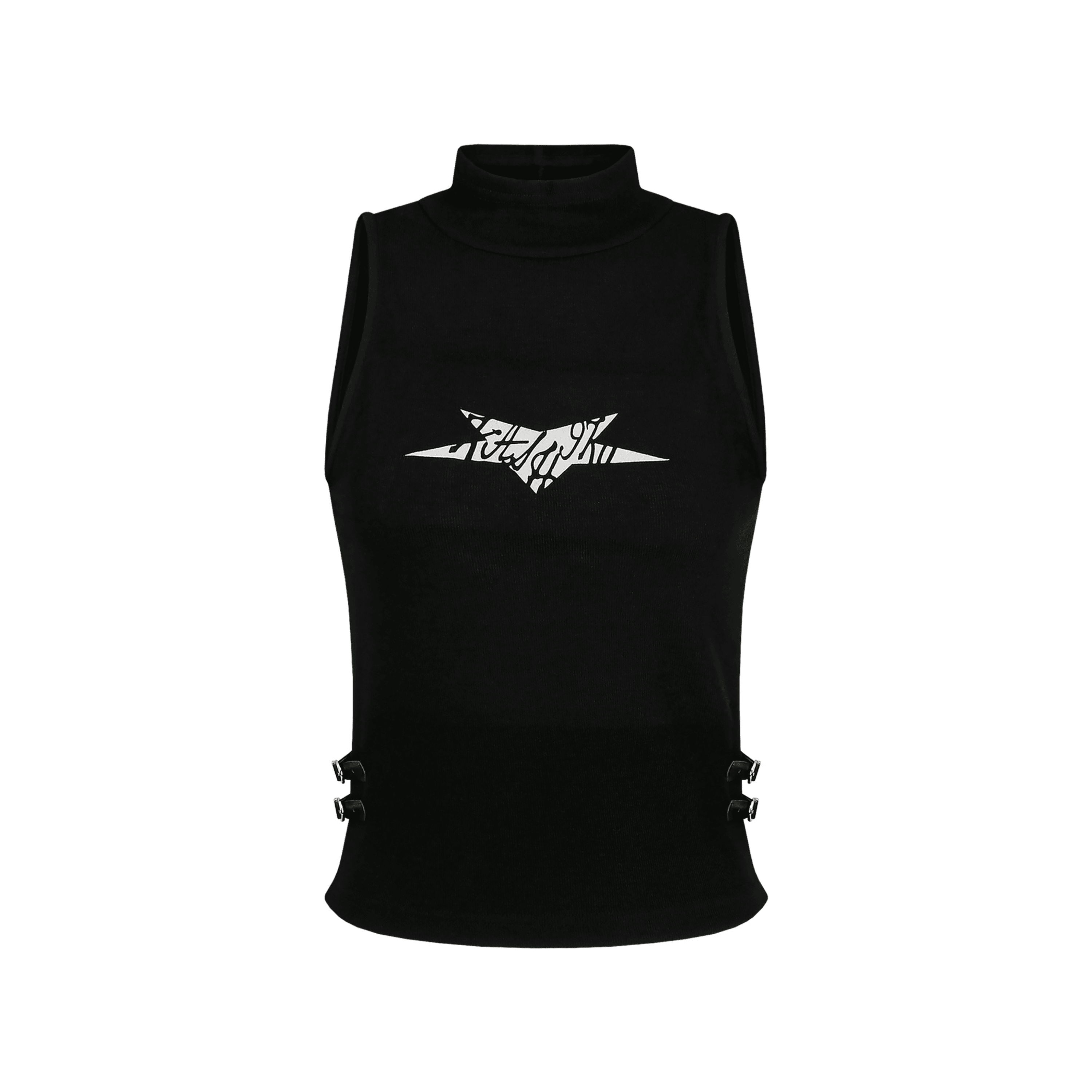 Black Star High Neck Top