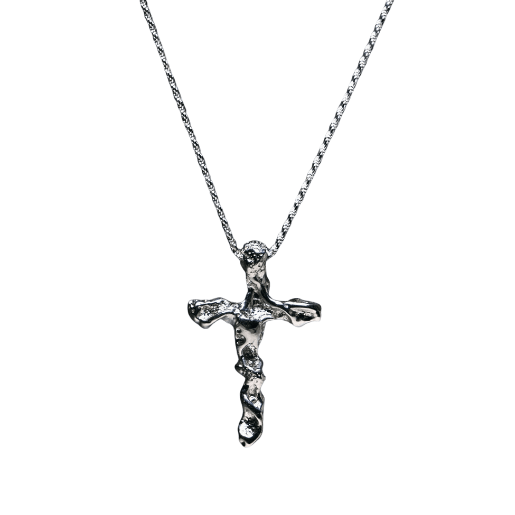 Molten Cross Necklace