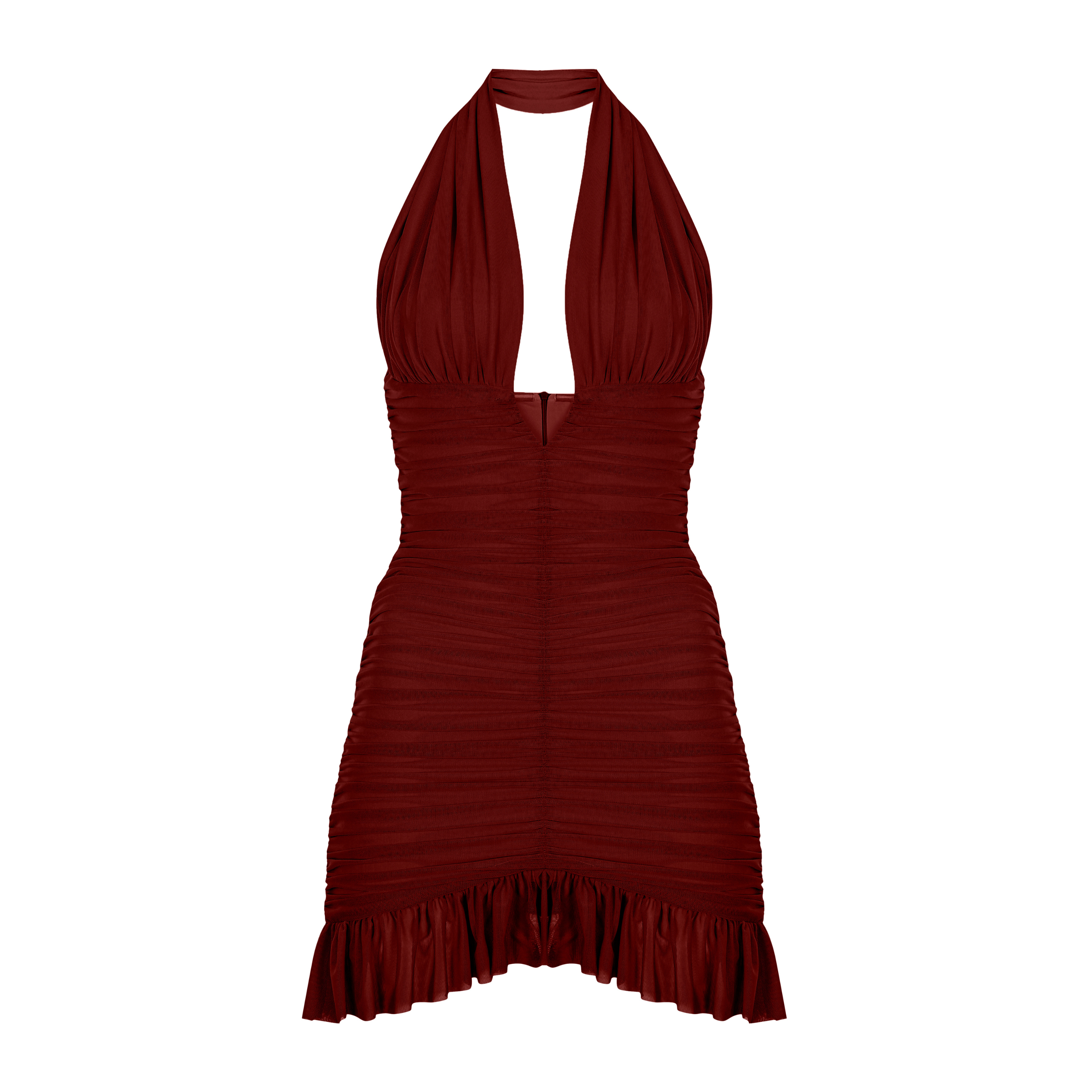 Temptress Tini Dress in Burgundy