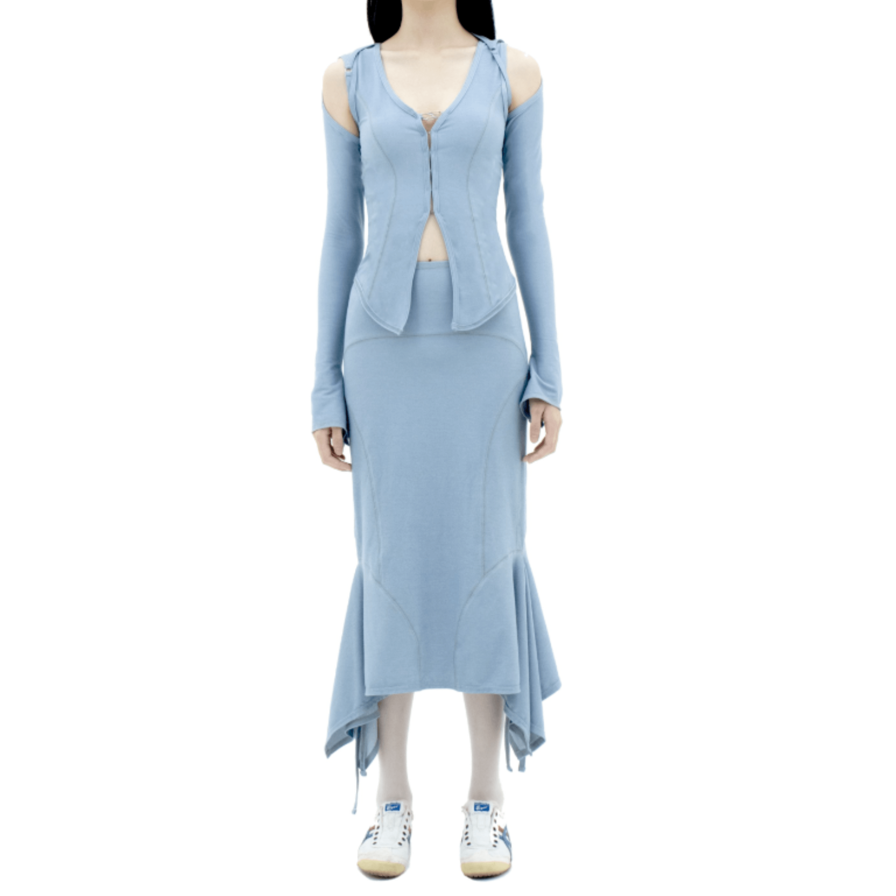 Langer Rock mit Herzschmerz