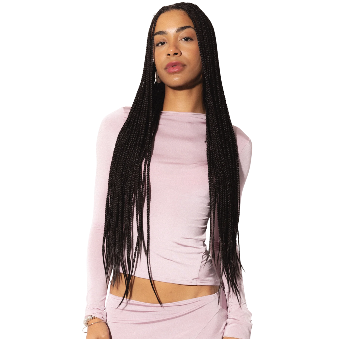 Demeter Long Sleeve Top in Pink