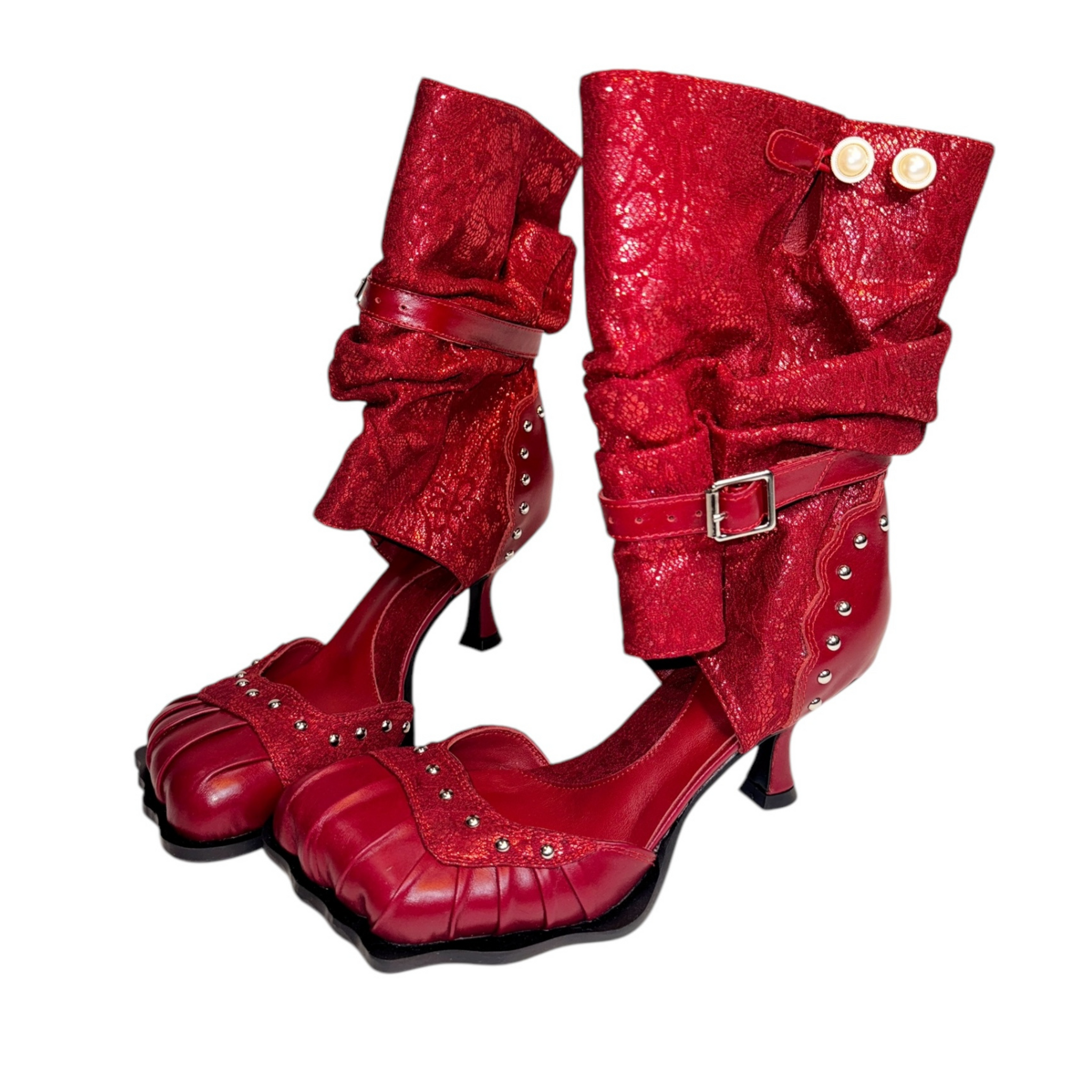 Red Cowboy 4 Toes Pump