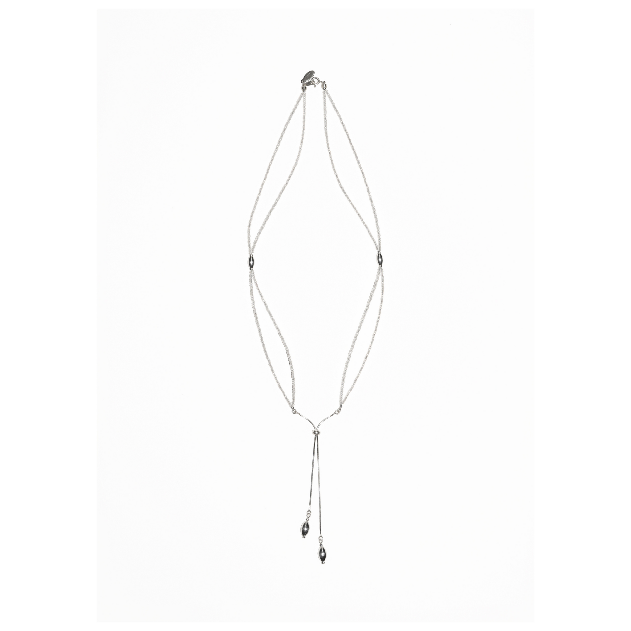 Silver Tassel Necklace 06