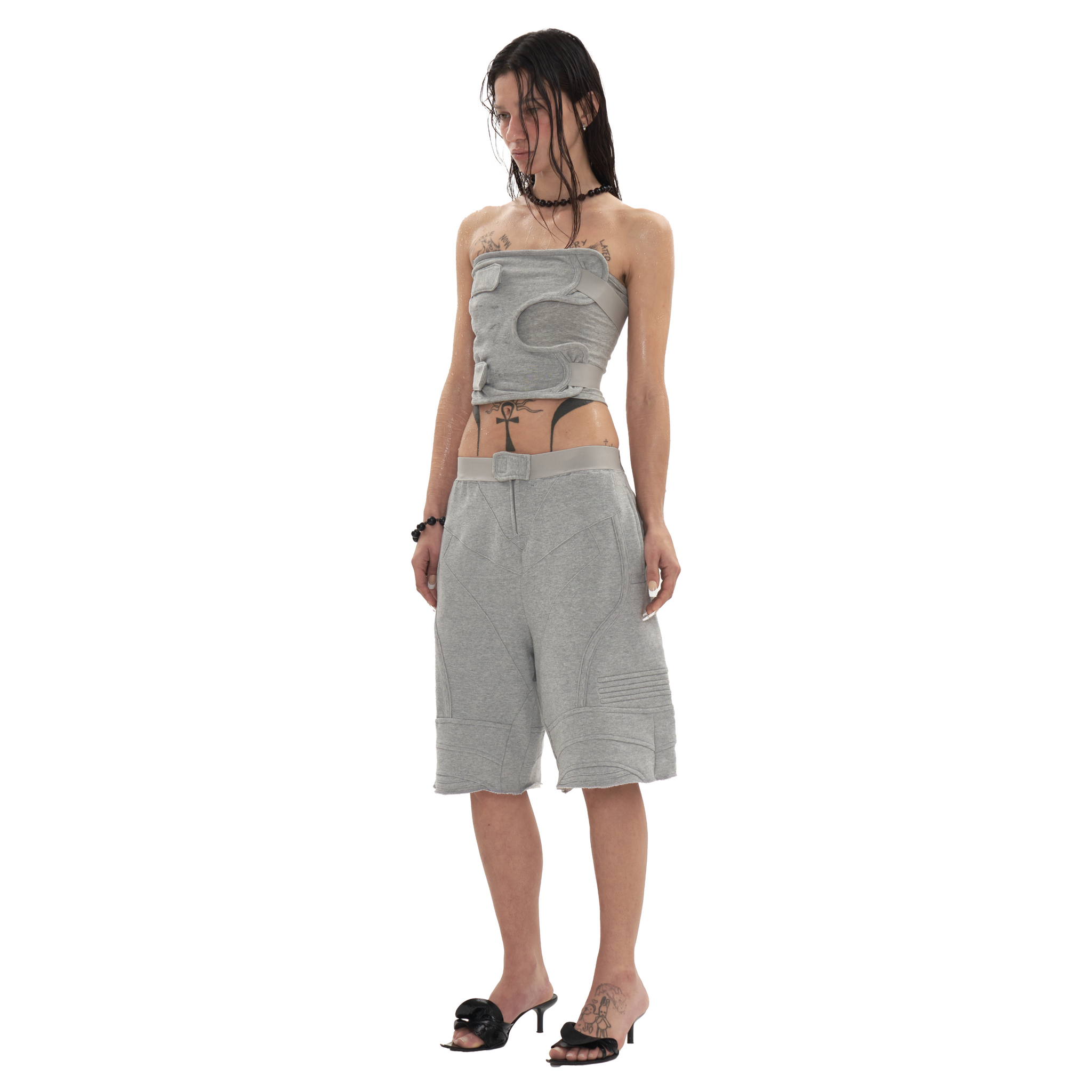 Biker Banding Sweat Shorts