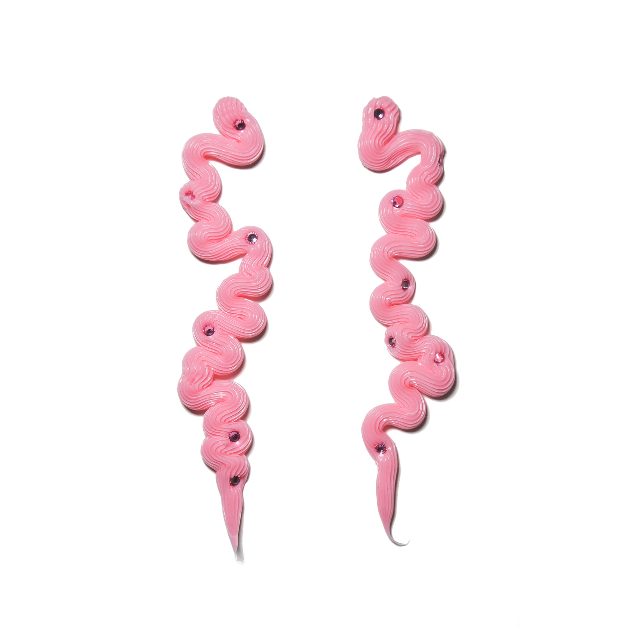 Baby Pink Whipped Jewel Earrings