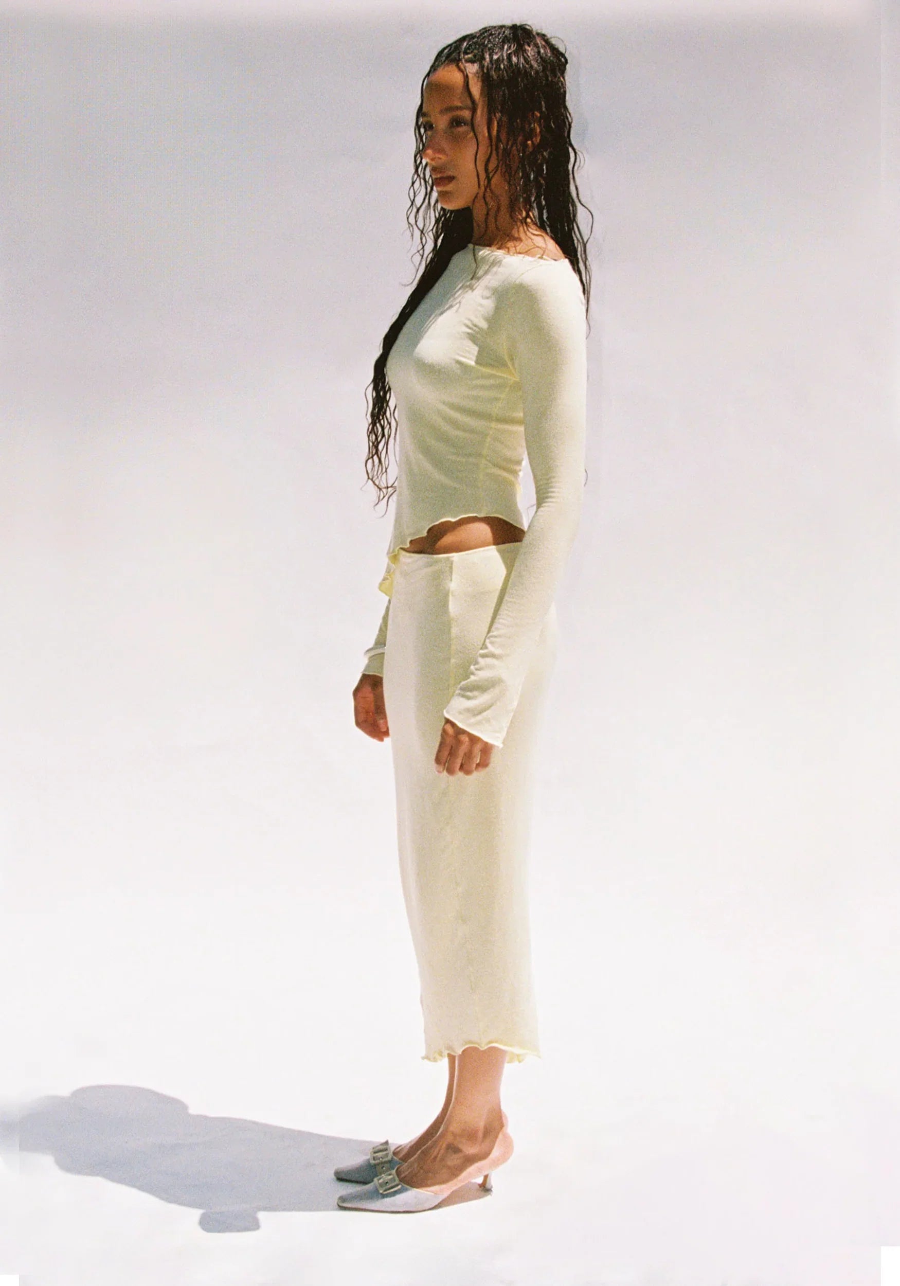 Demeter Long Sleeve Top in Pink