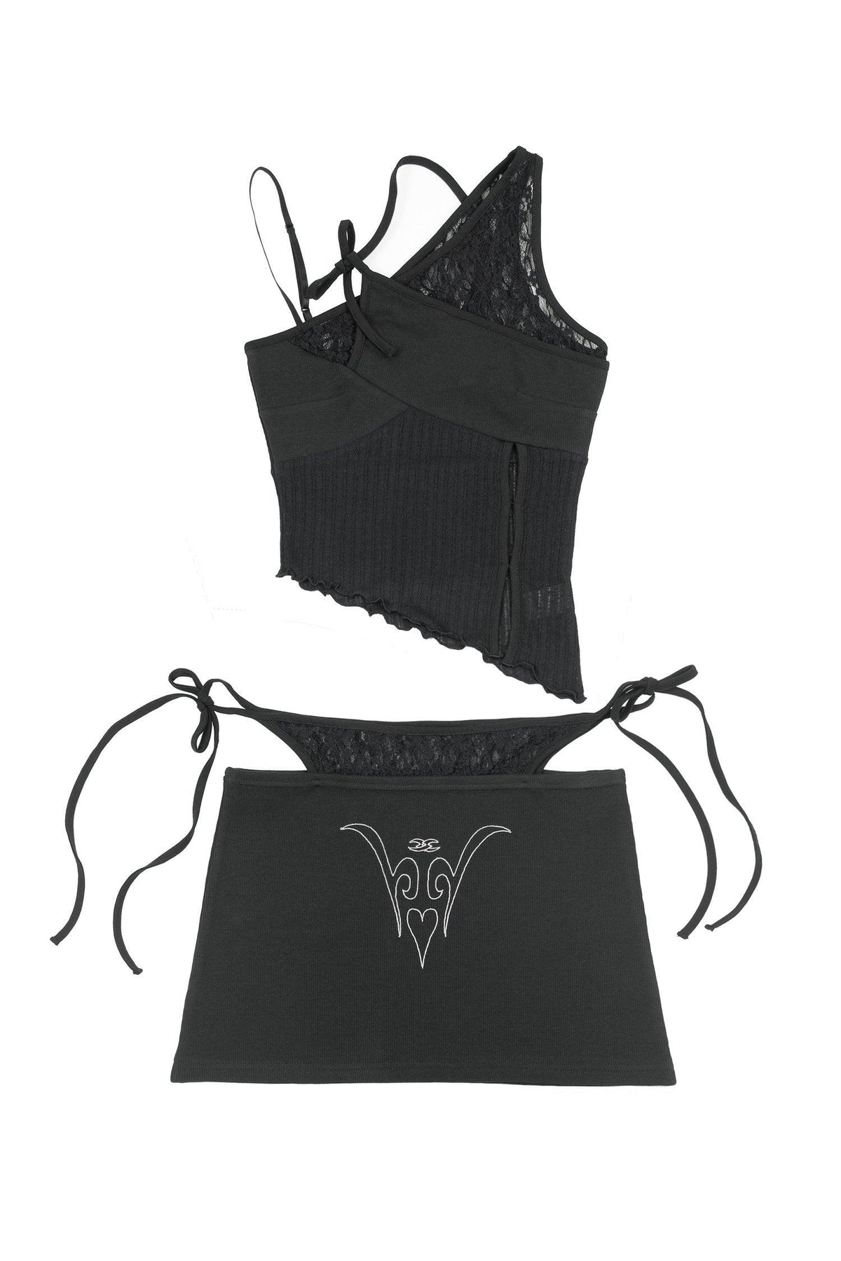 Zish Skirt Set in Black