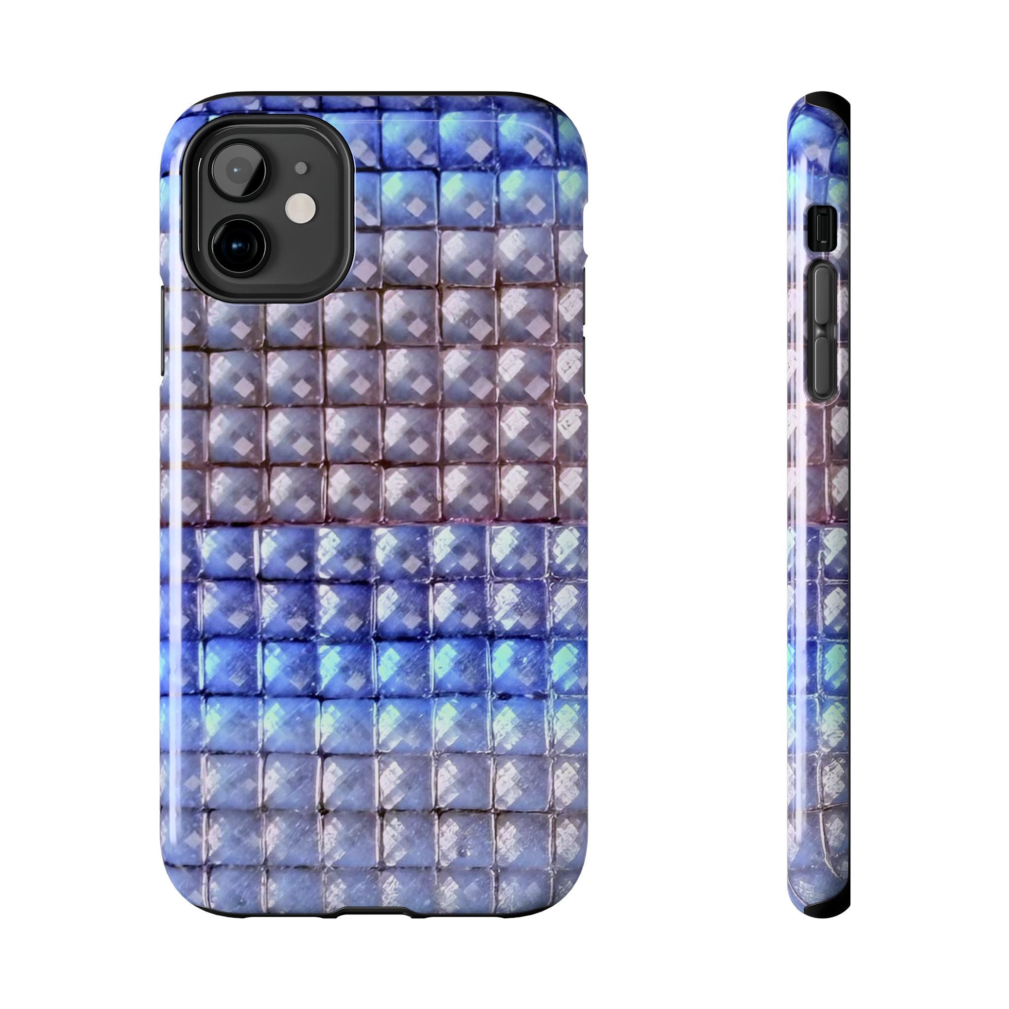 Blue Studs Airbrush iPhone Case Blue Studs Airbrush iPhone Case