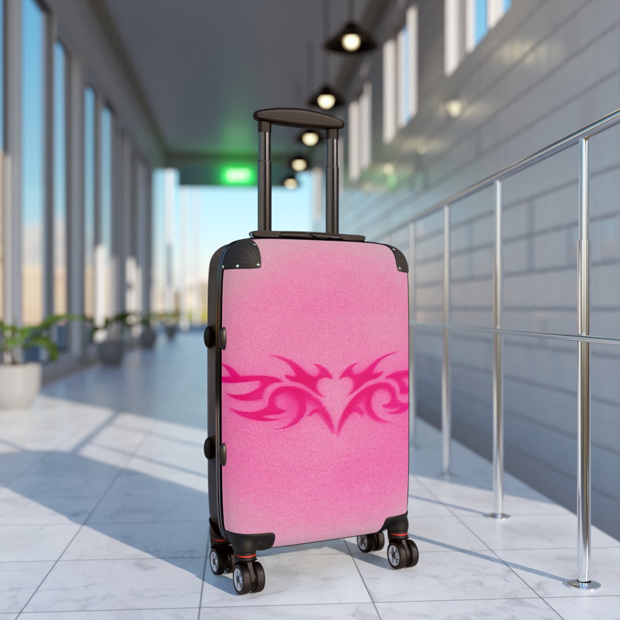 Pink Trampstamp Airbrush Suitcase