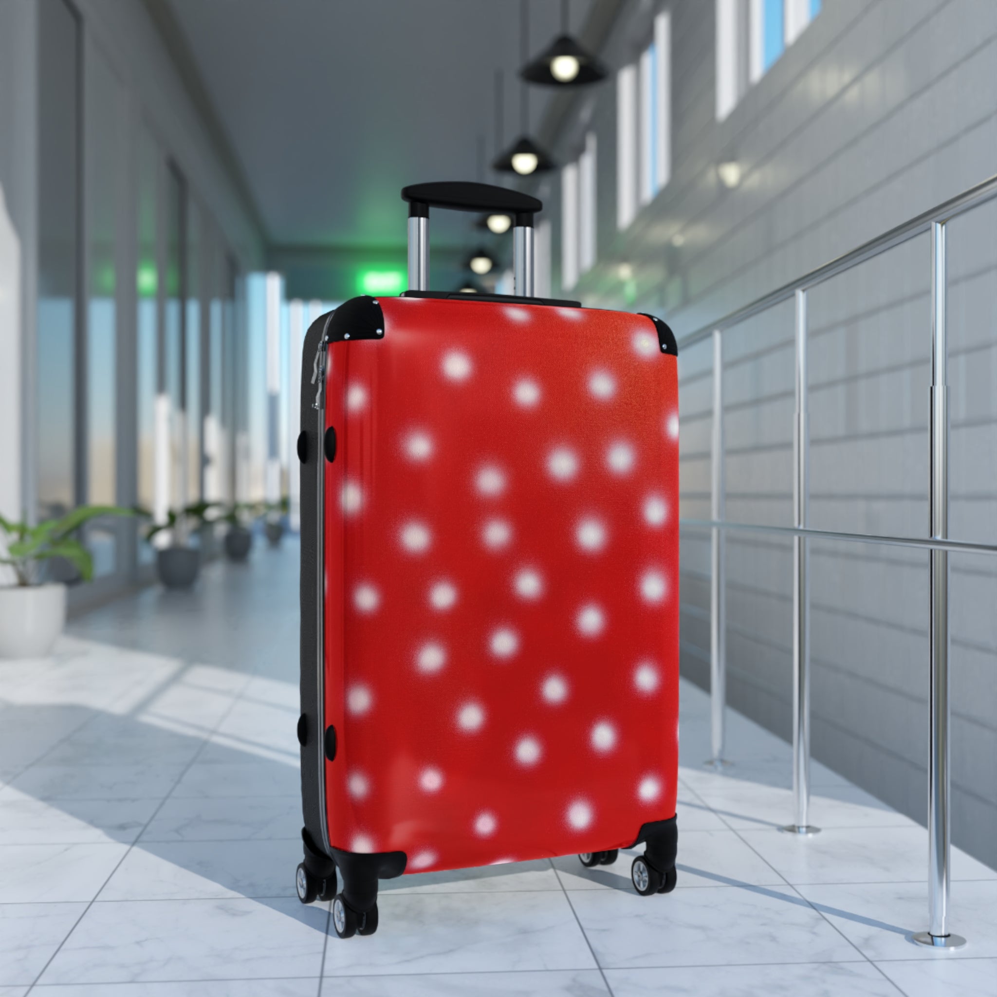 Cherry Crush Polka Dot Airbrush Suitcase
