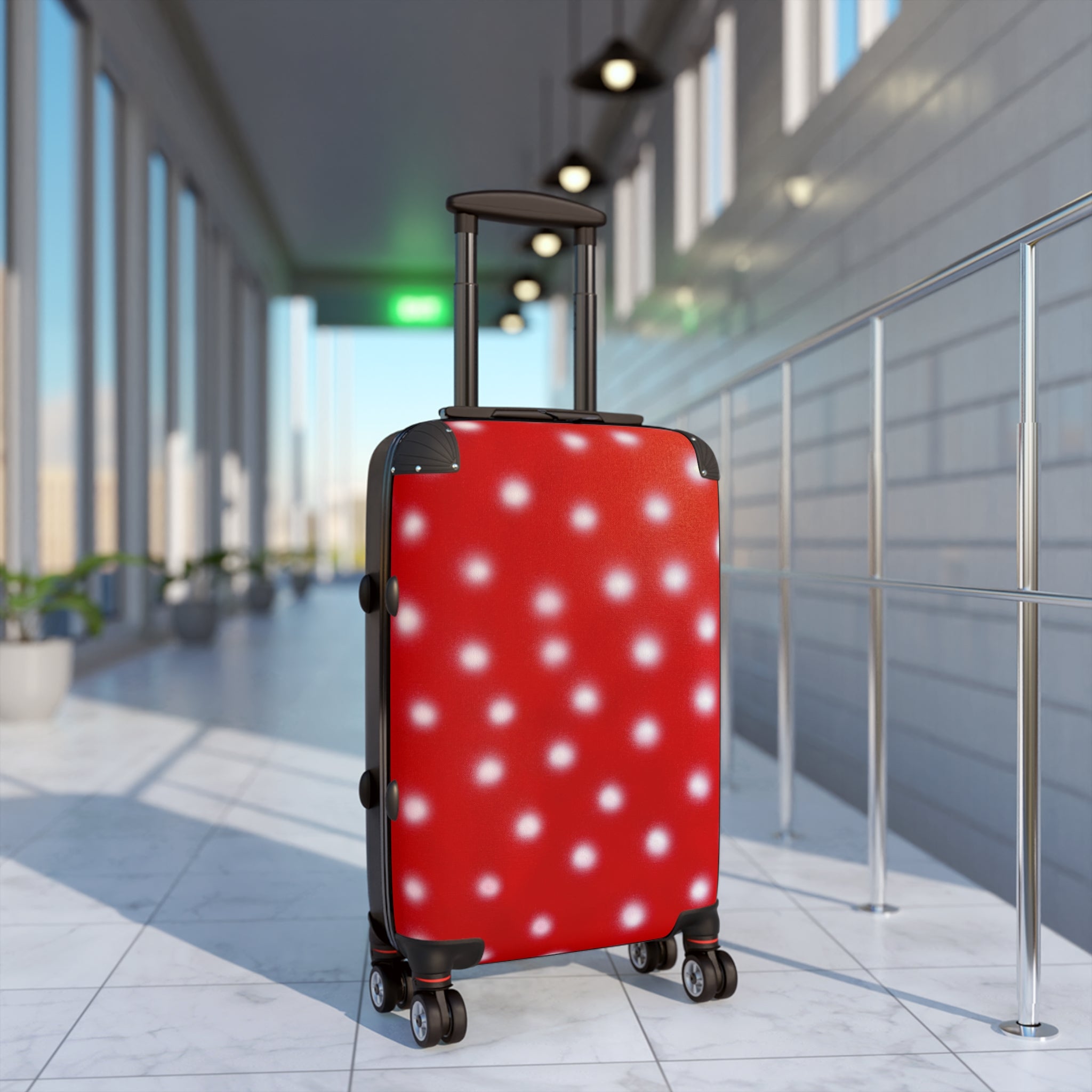 Cherry Crush Polka Dot Airbrush Suitcase