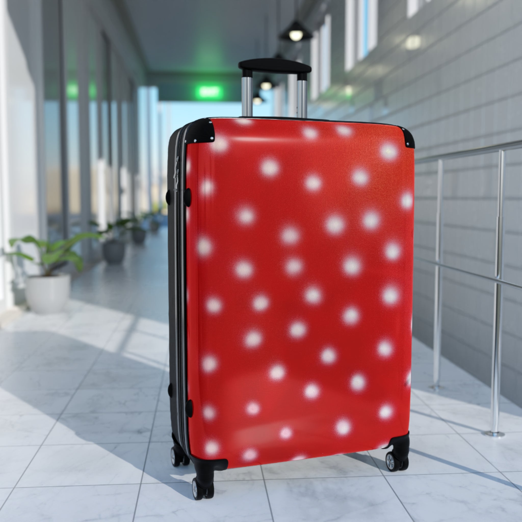 Cherry Crush Polka Dot Airbrush Suitcase