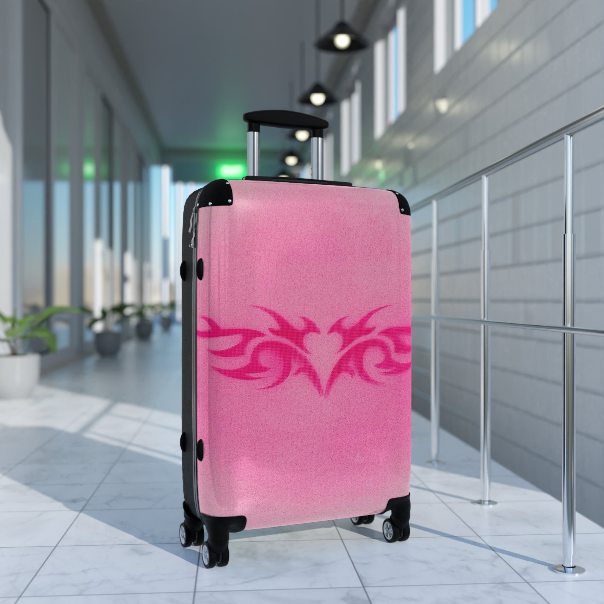 Pink Trampstamp Airbrush Suitcase