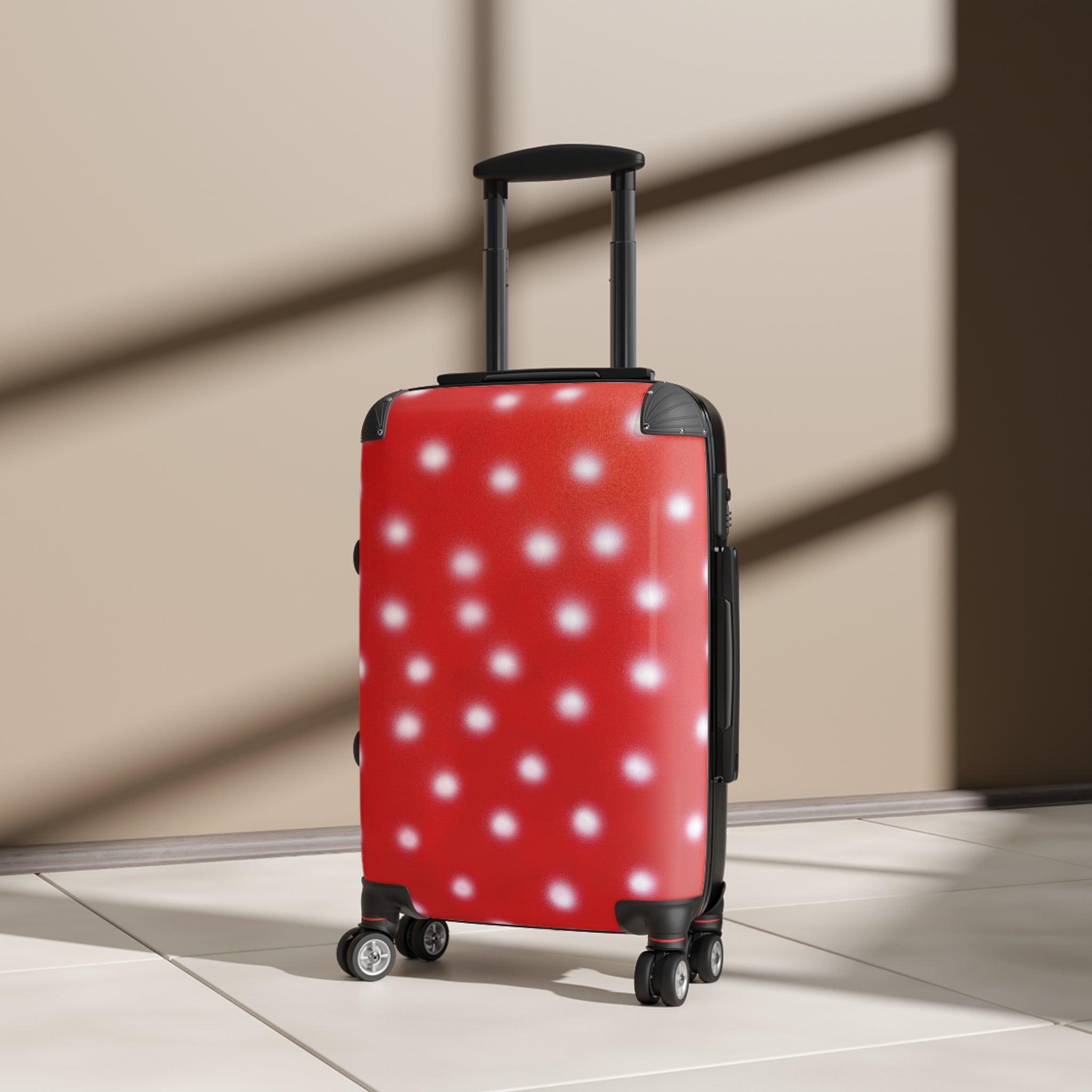 Cherry Crush Polka Dot Airbrush Suitcase
