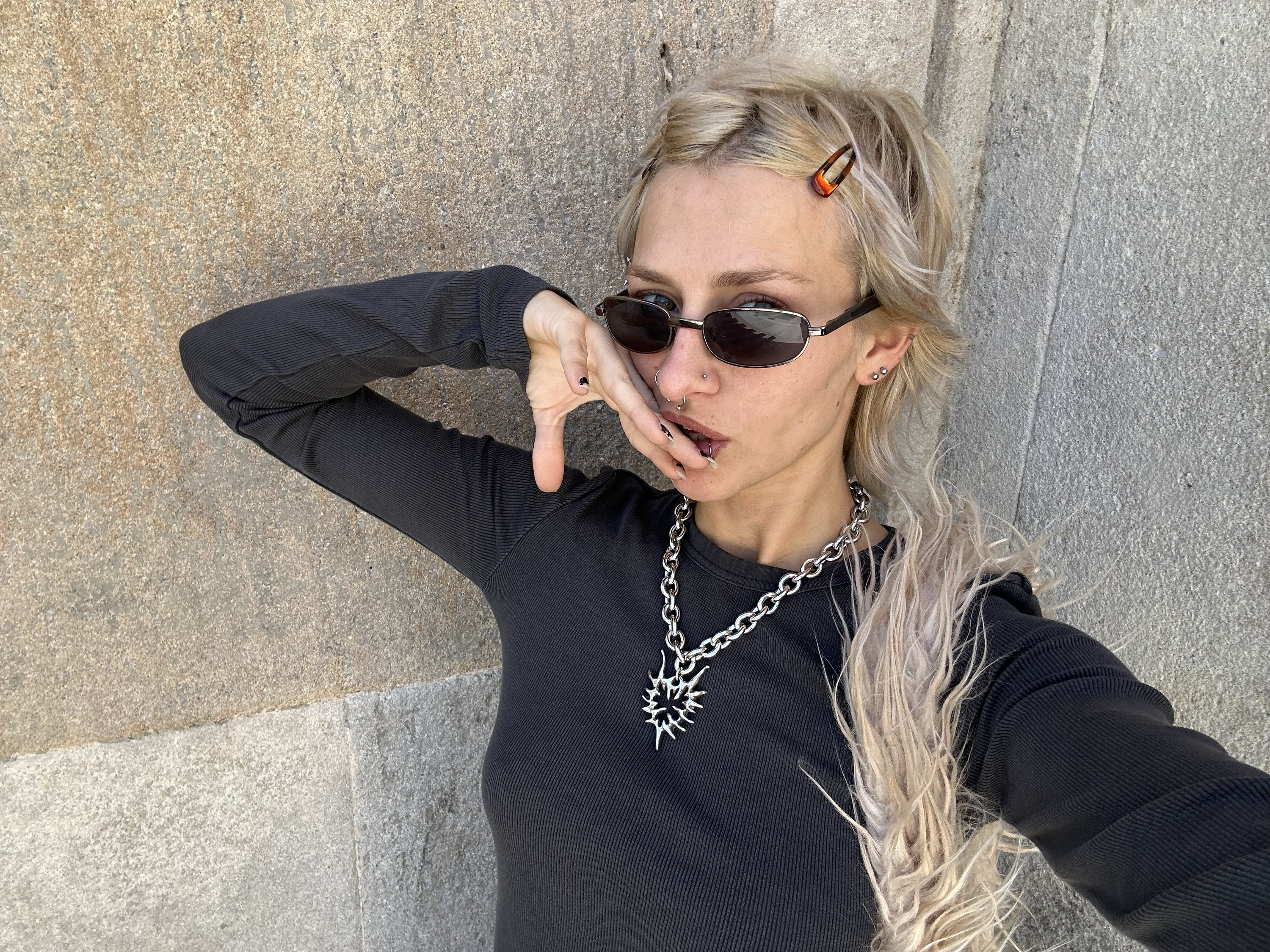 Abstract Heart Necklace