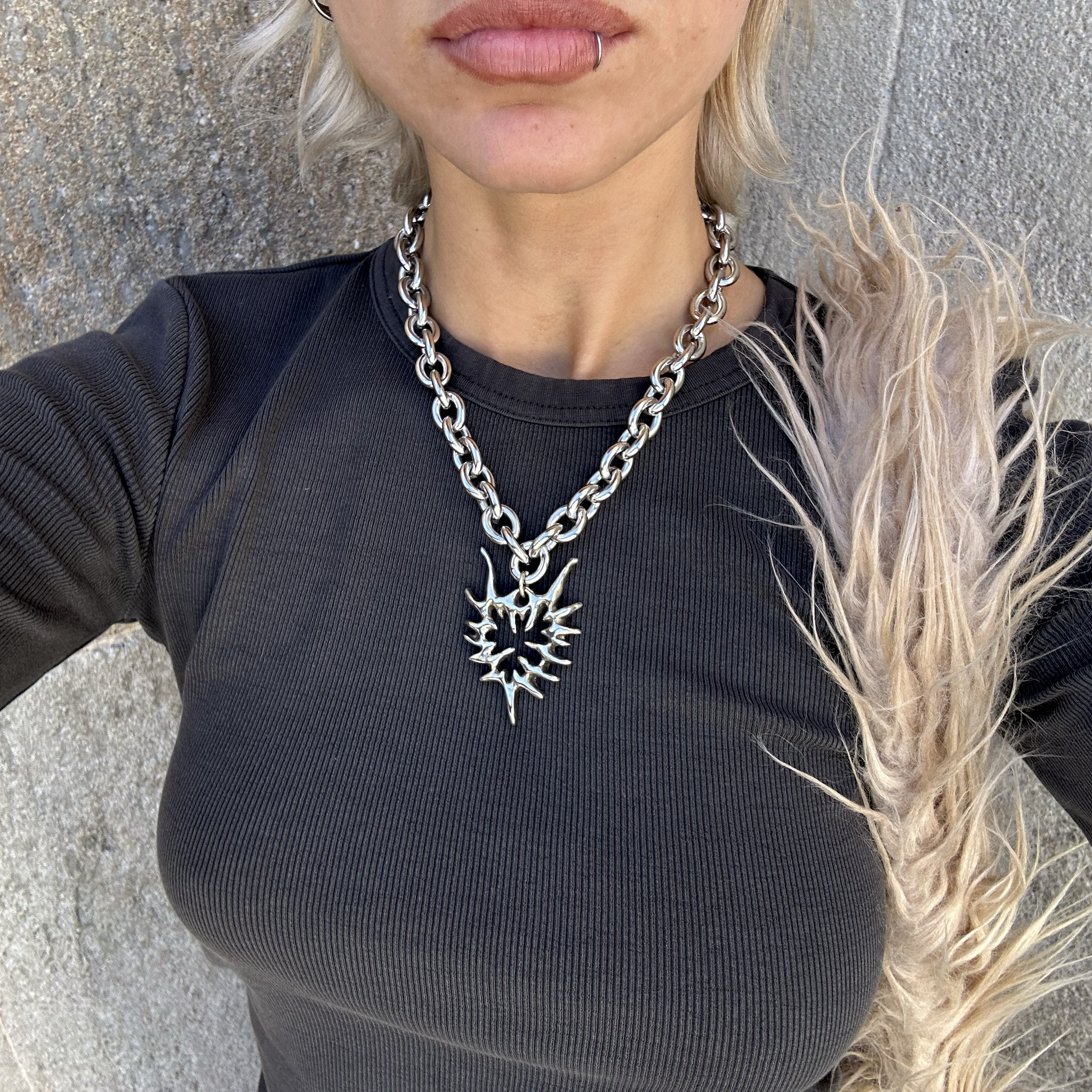 Abstract Heart Necklace