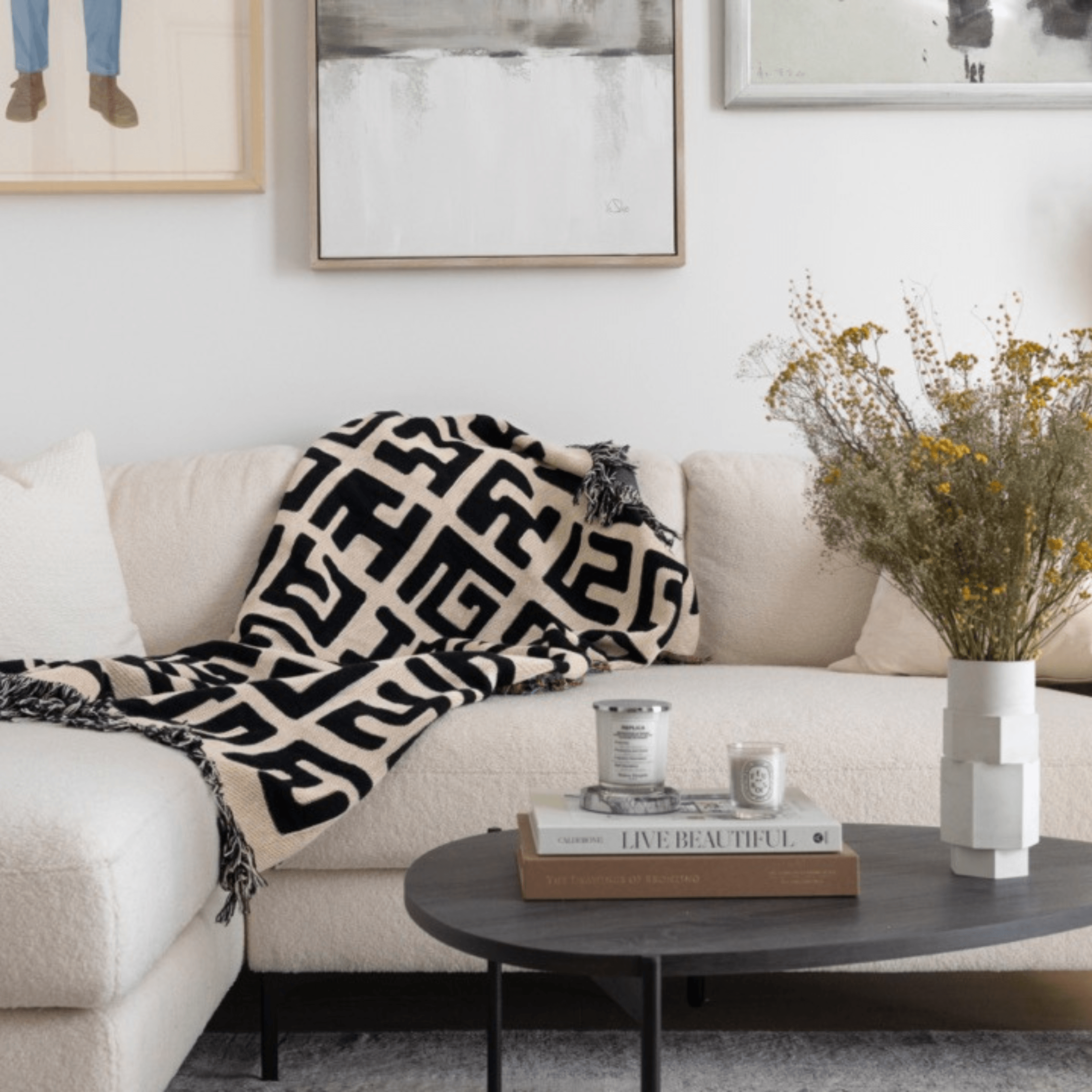 Box Glyph Woven Blanket