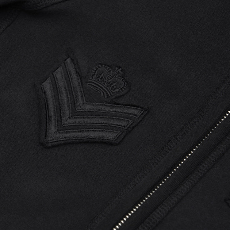 Army Patched Hoodie Zip