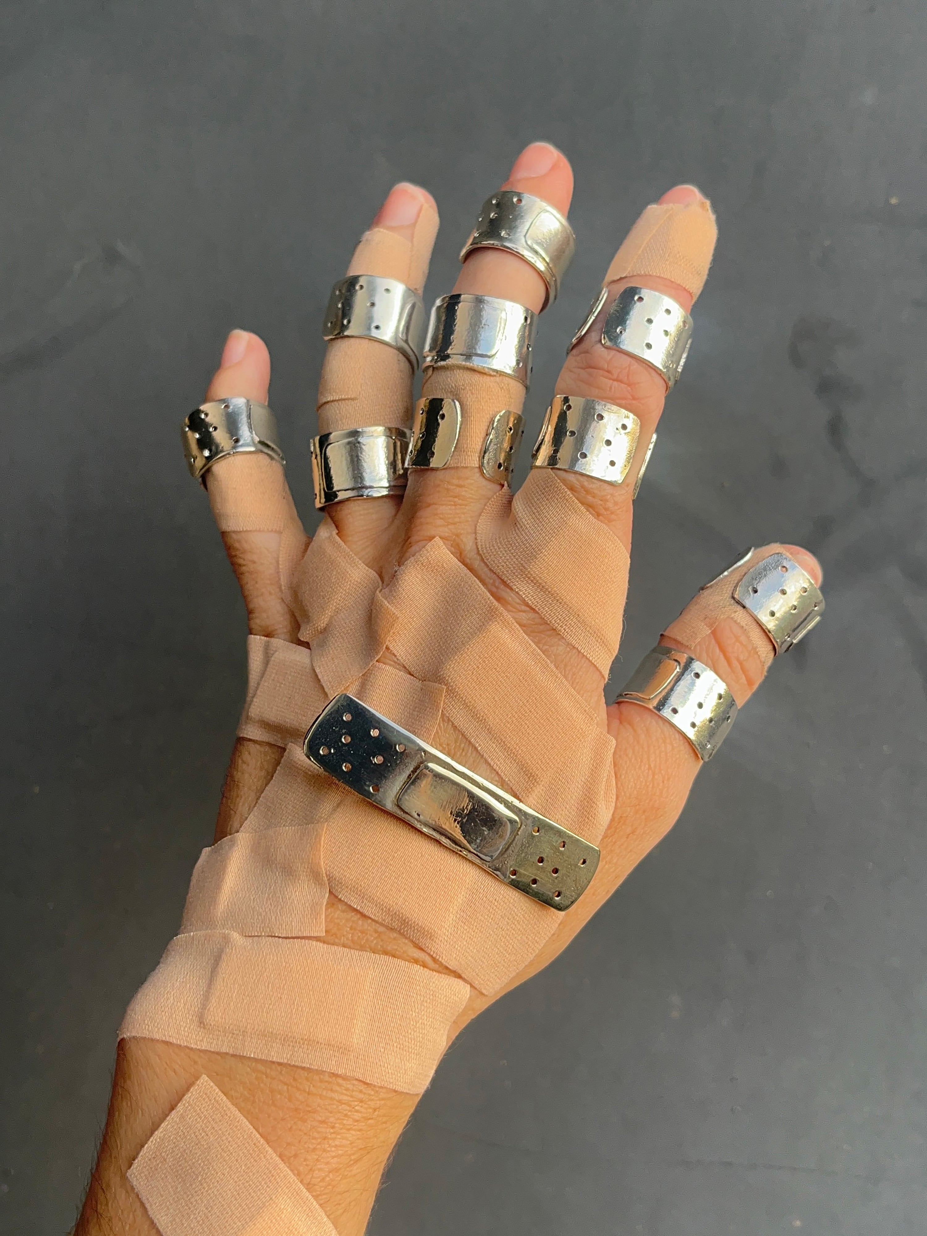 Silver Band Aid Ring