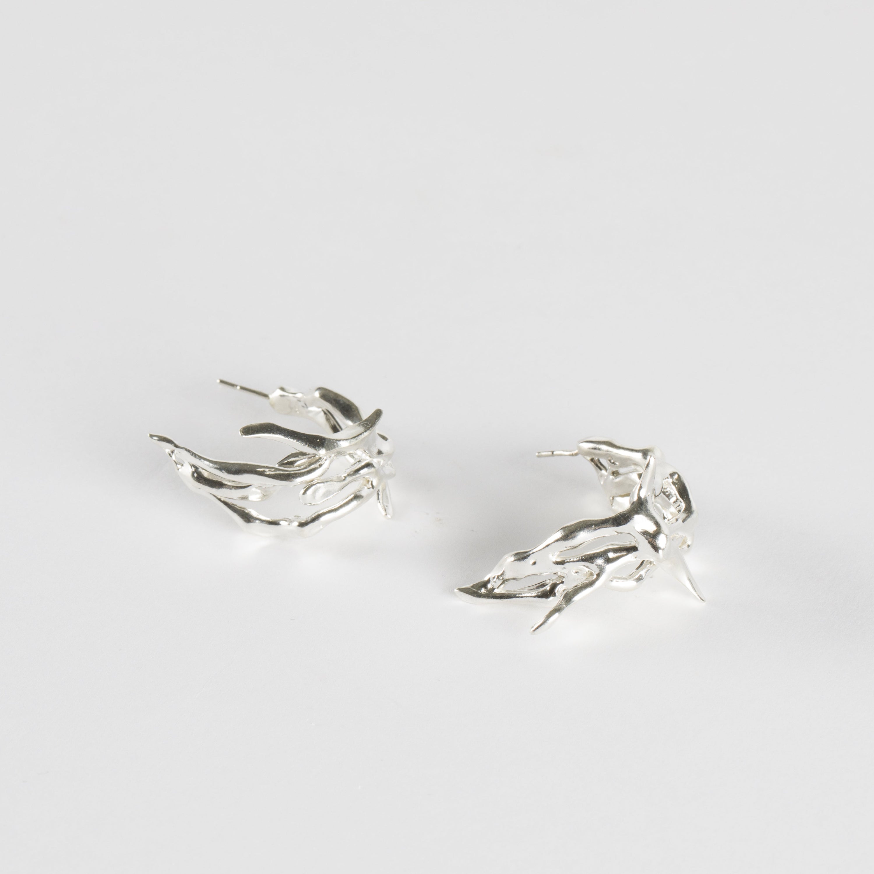 Roots Earrings Big Hoops