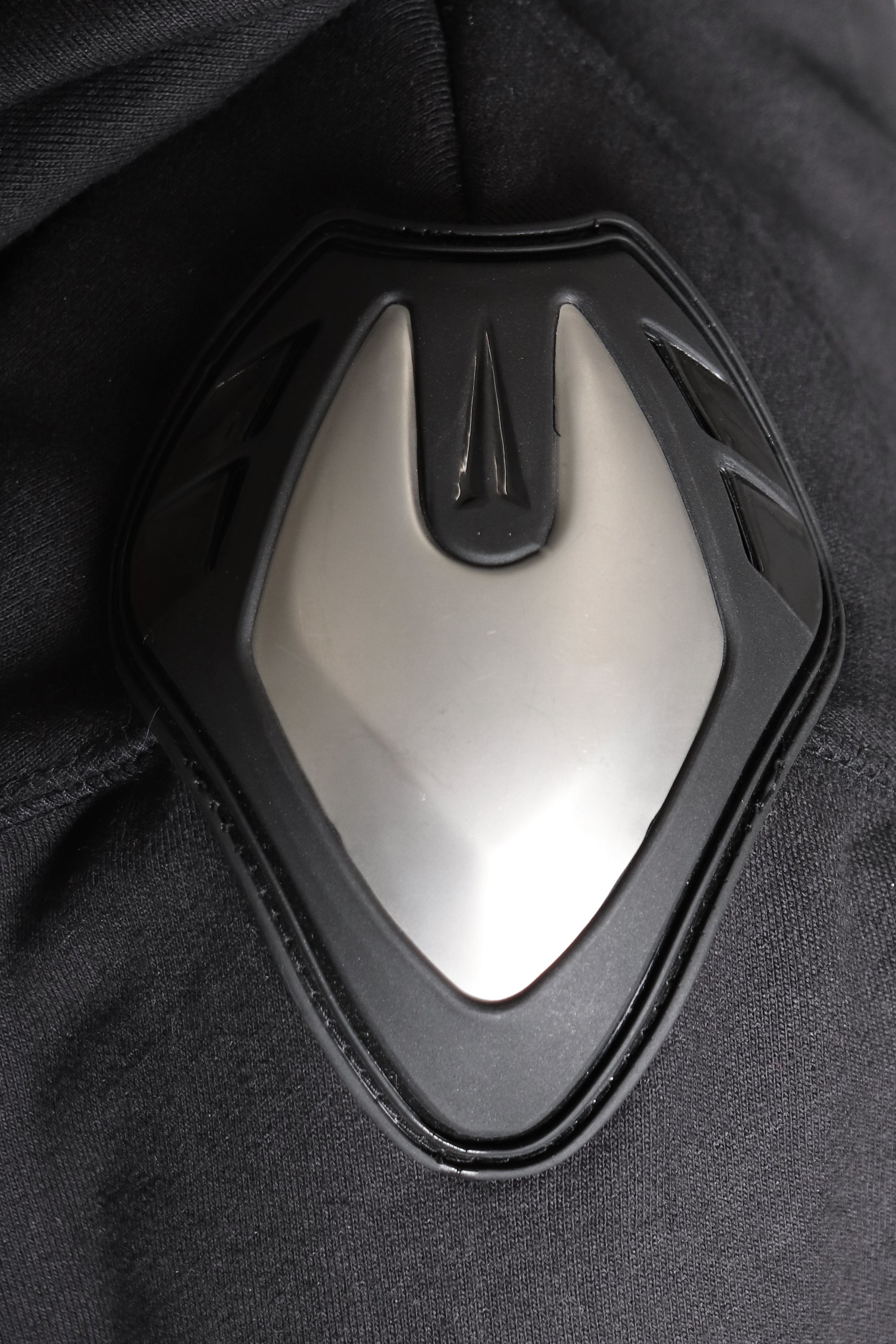 RUH Paneled Zip Up Hoodie in Black