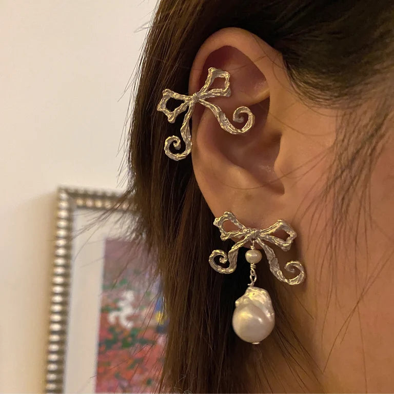 Bow Drop Earrings