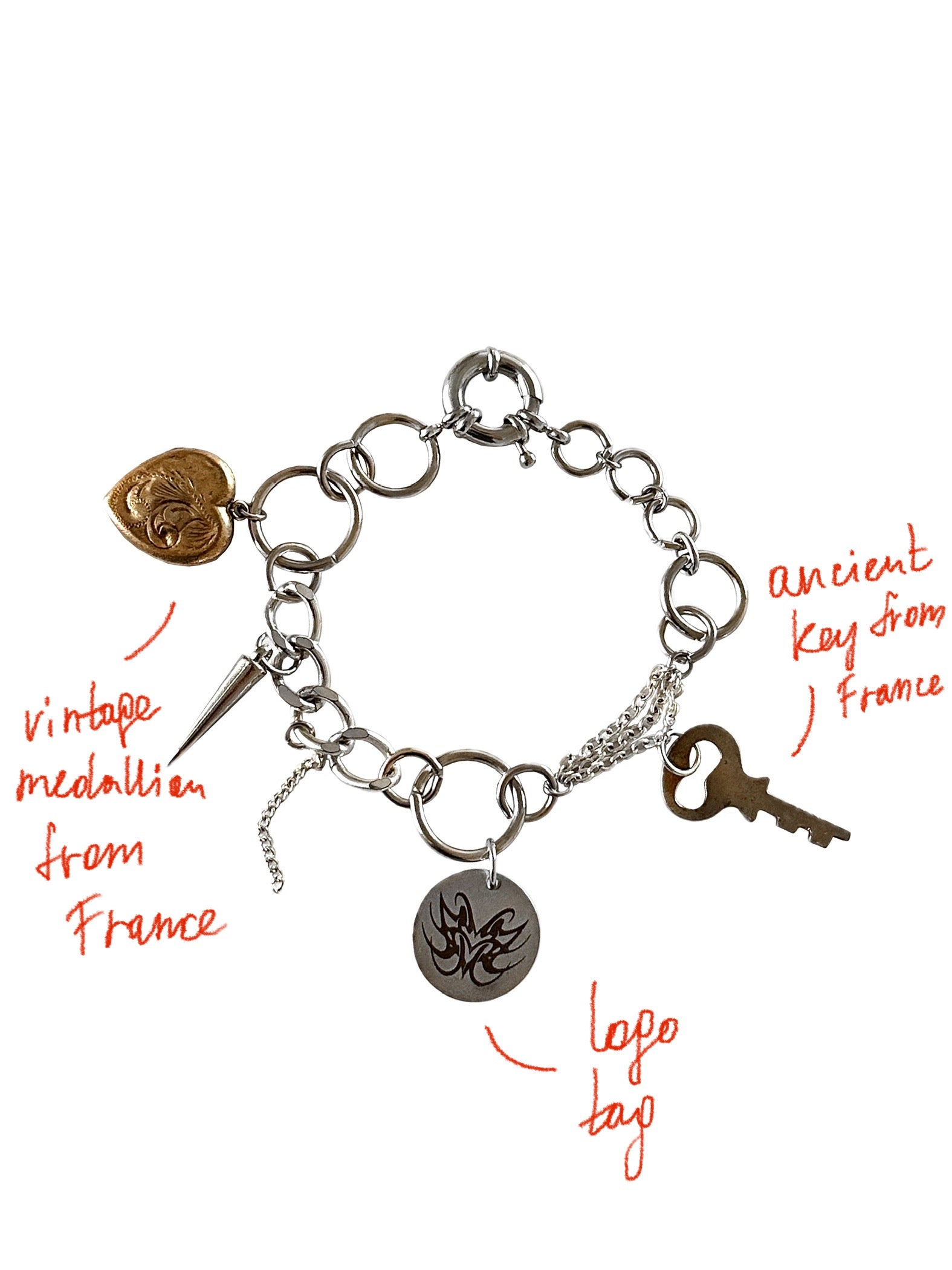 アクセサリー FRENCH VINTAGE charm bracelet FRENCH VINTAGE charm bracelet