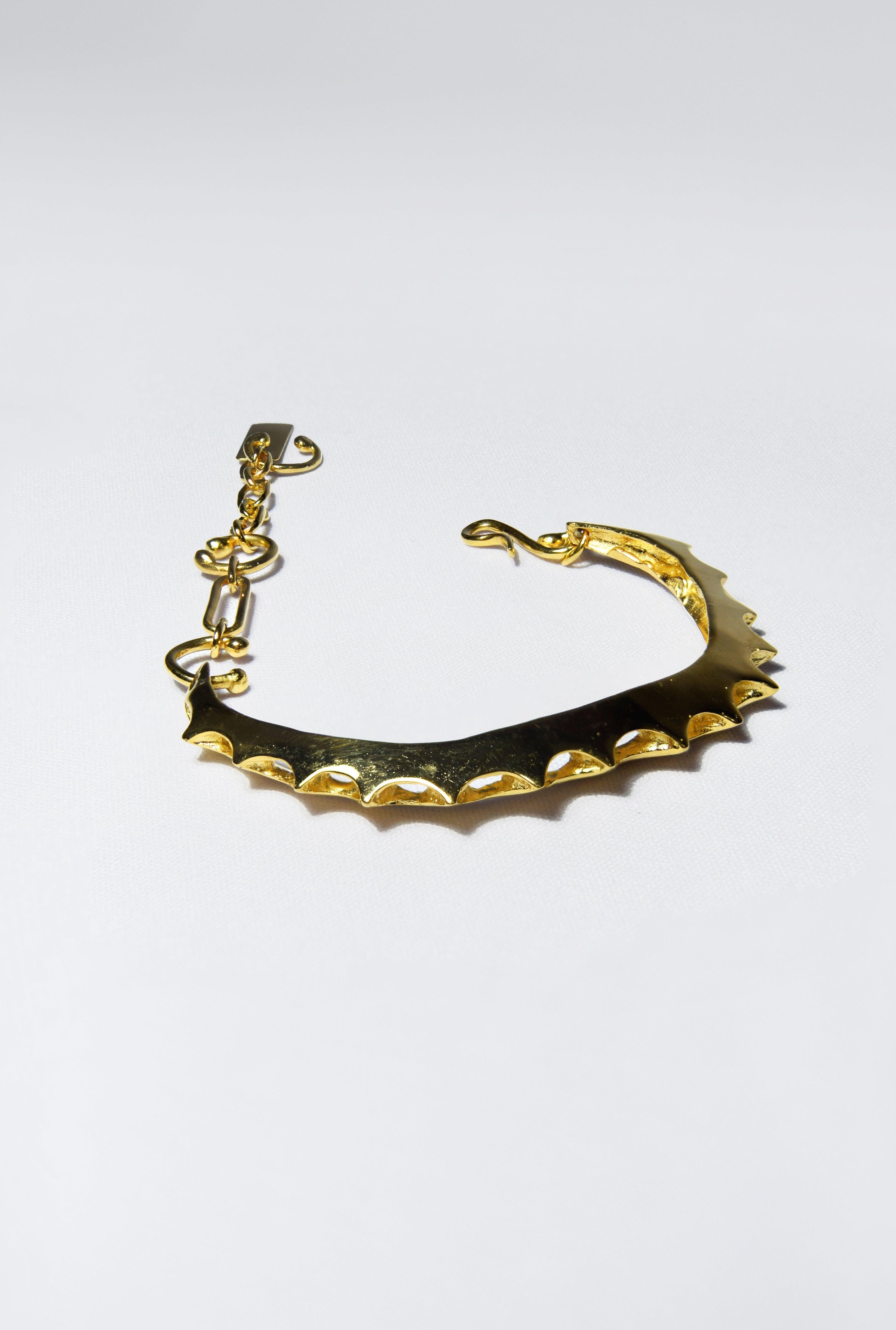Shell Spike Bracelet in Gold
