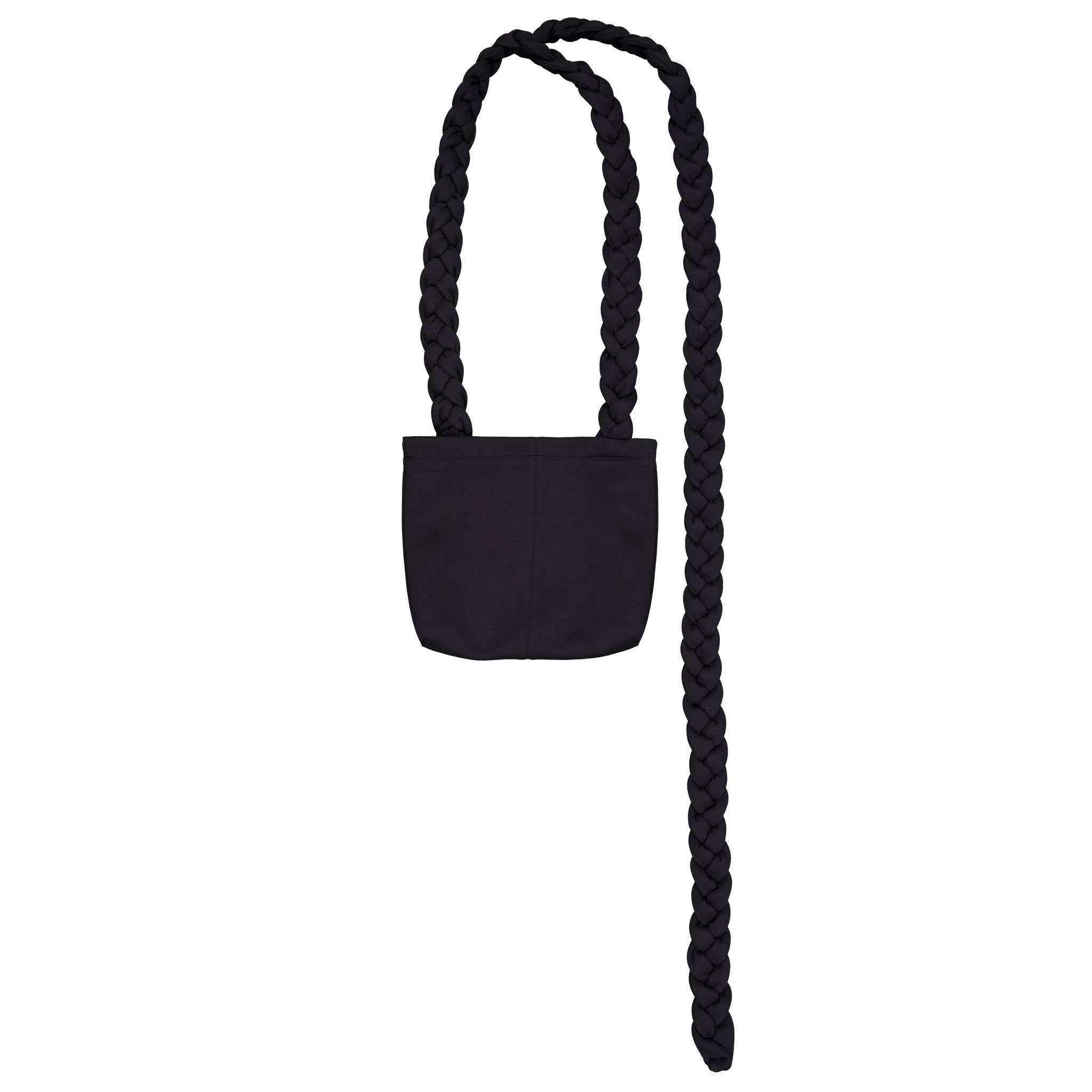 Braided Scarf Bag Small Black