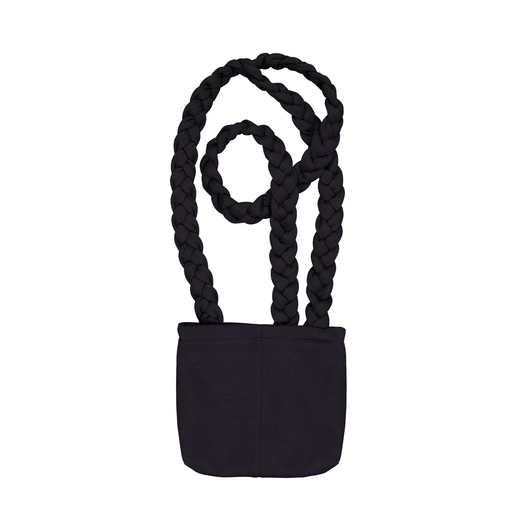 Braided Scarf Bag Small Black